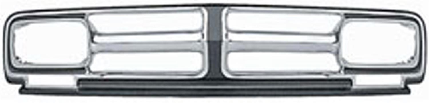 Brothers Trucks Grilles GRL72GM and Grille Inserts, Complete Grille Type, Stock Style, Main Grille Position, Steel, Chrome, GMC, Each
