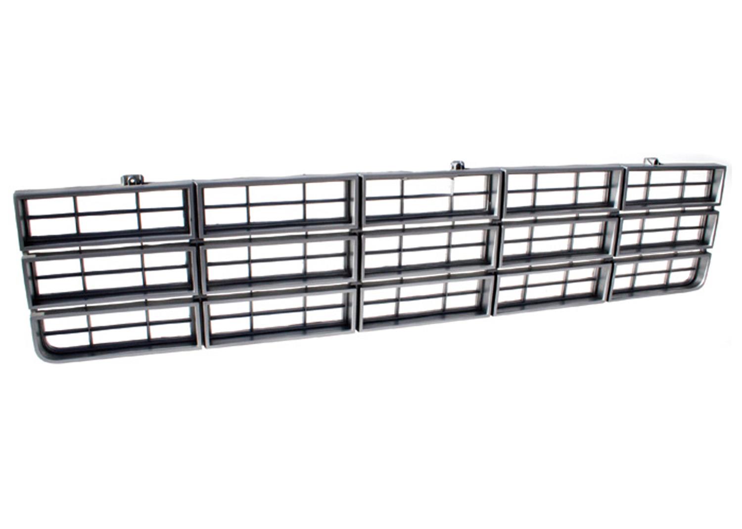 Brothers Trucks Grilles GRL7778 and Grille Inserts, Complete Grille Type, Stock Style, Inner Position, Plastic, Silver, Chevrolet, GMC, Each