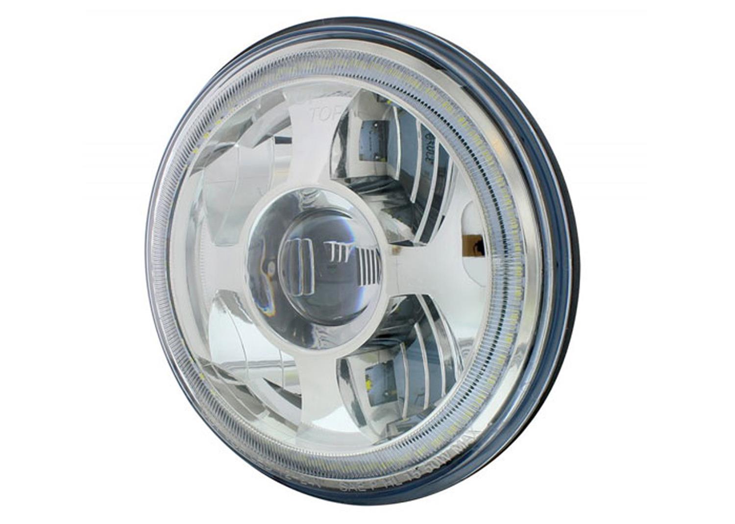Brothers Trucks Sealed Beam Headlight Conversions HLED794 47-80 LEDLIGHT-7 INCH-PROJECTOR/HALO thumbnail 2