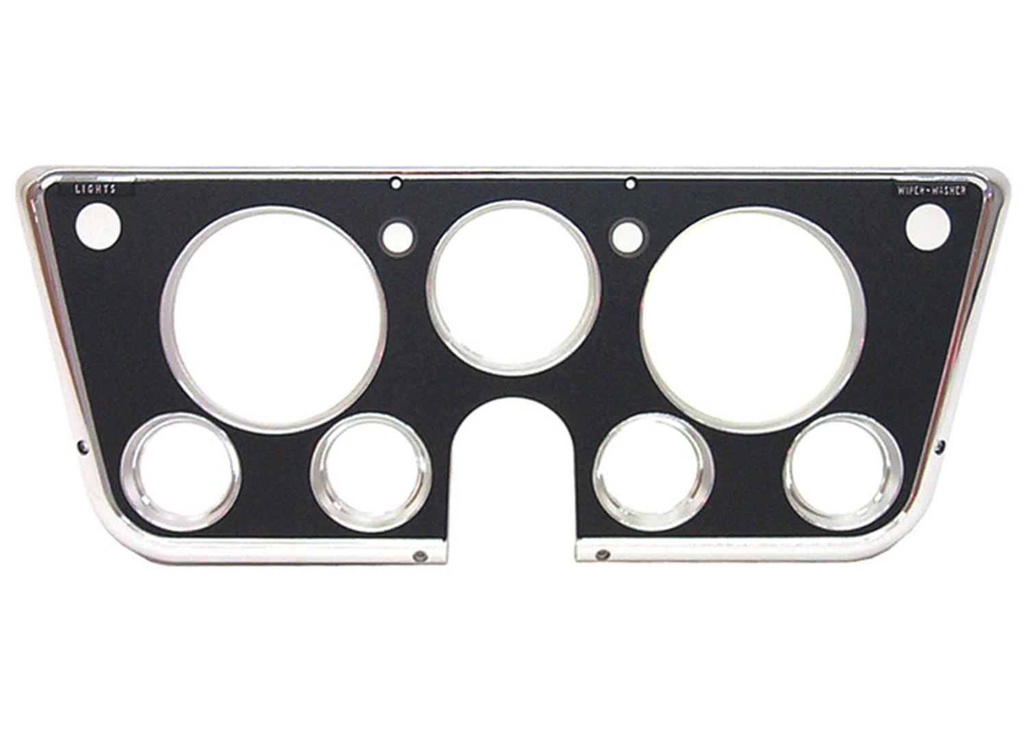 Brothers Trucks Instrument Bezels INST105 Gauge Bezels, Bezels, Black and Chrome, Chevrolet, GMC, Each
