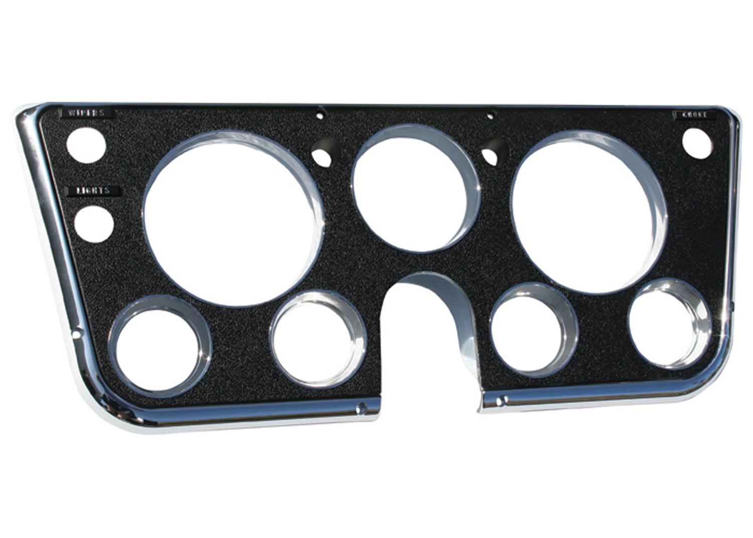 Brothers Trucks Instrument Bezels INST68B Gauge Bezels, Bezels, Black and Chrome, Fits Models with Choke, Chevrolet, GMC, Each