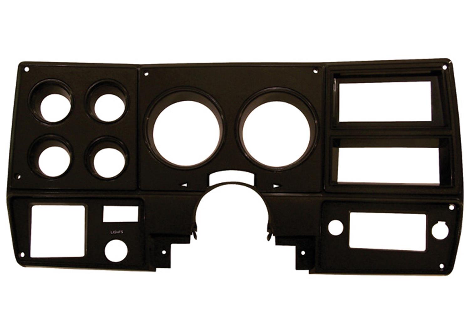 Brothers Trucks Instrument Bezels INST807 Gauge Bezels, Bezels, Black Aluminum Color, Fits Models with Factory Air Conditioning, Chevrolet, GMC, Each