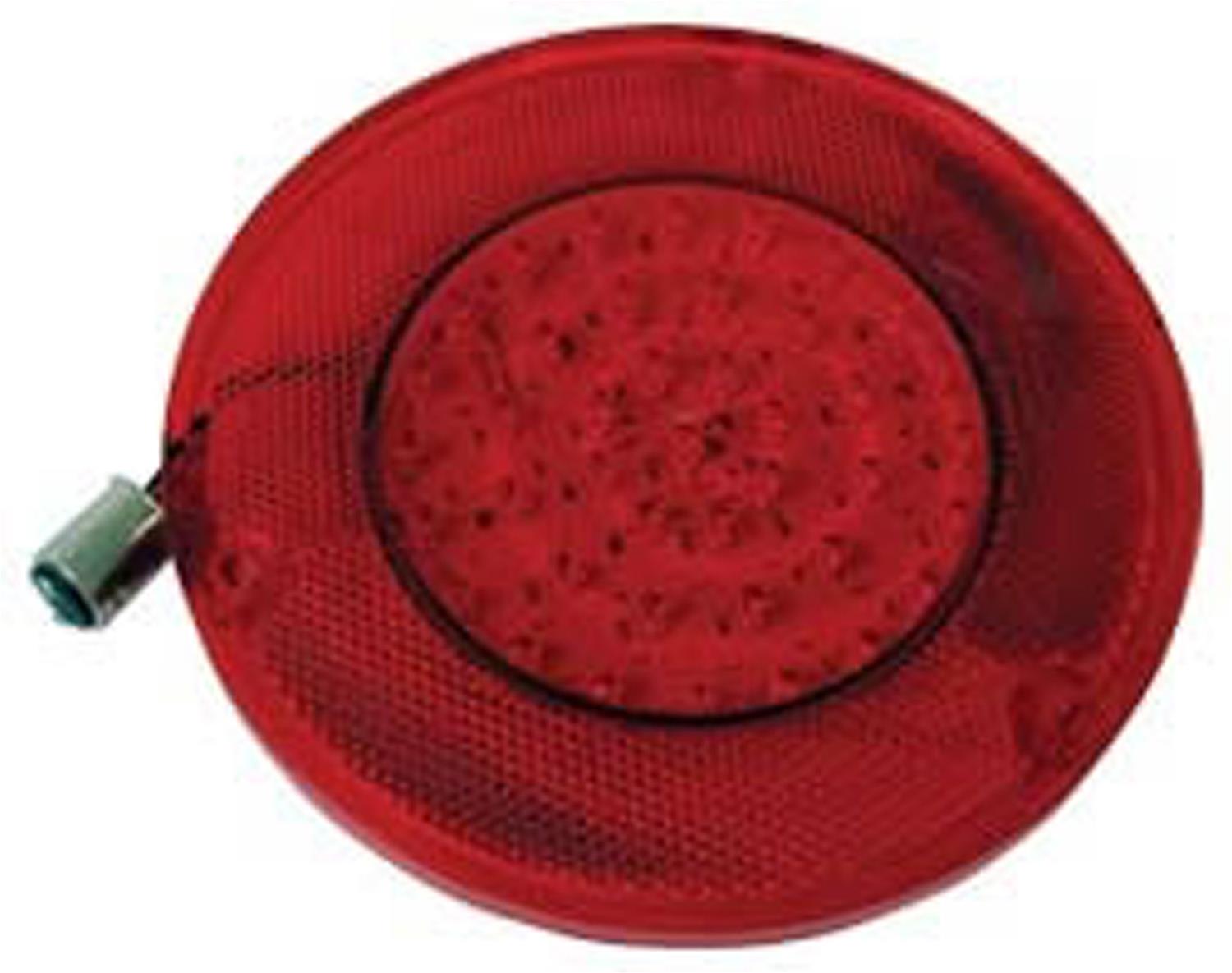 Brothers Trucks LED Taillight Lenses LED72S0 Assemblies, Lenses, Round, Red, Fits Left or Right Side, Stepside Beds Only, Chevrolet, GMC, Each
