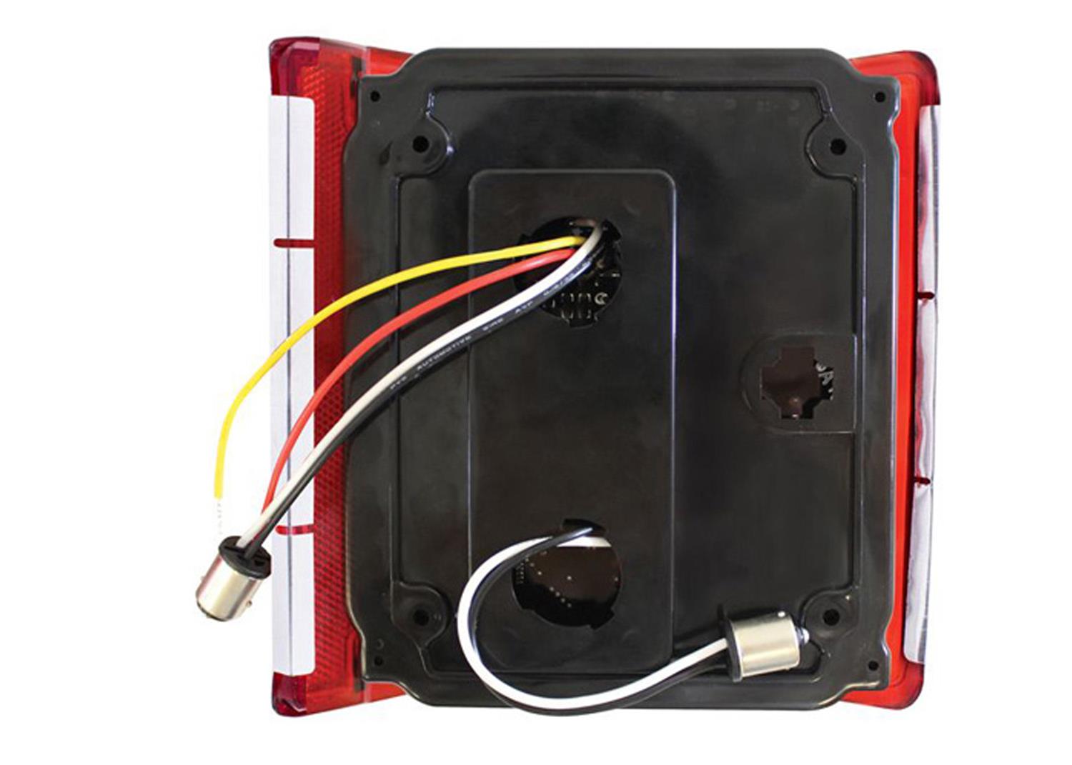 Brothers Trucks LED Taillight Assemblies LED87FD Assemblies, LED, Square, Red Lens, Chrome Housing, Fleetside Beds Only, Chevrolet, GMC, Pair thumbnail 3