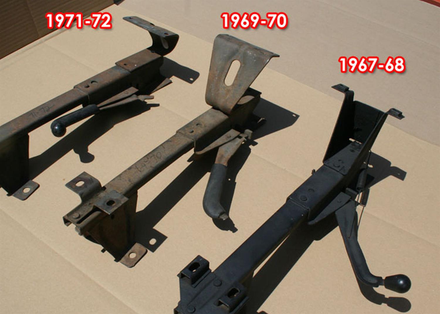 Brothers Trucks Lowered Seat Brackets LSB677267-70 1967-72 CHEVY/GMC LOWERED SEAT BRACKETS thumbnail 3