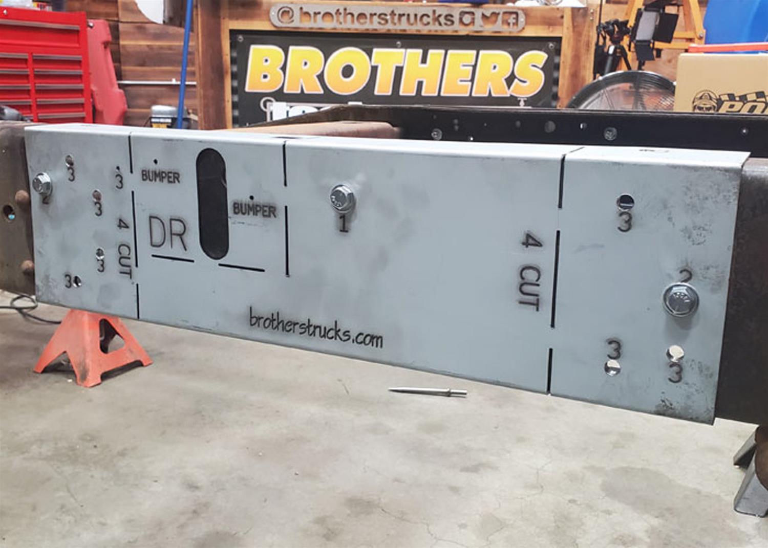 Brothers Trucks Long-to-Short Bed Conversion Kits LTSC38784-87 Frame Rails, Conversion, Long to Short, Steel, Natural, Chevy, GMC, 84-87, Kit thumbnail 6