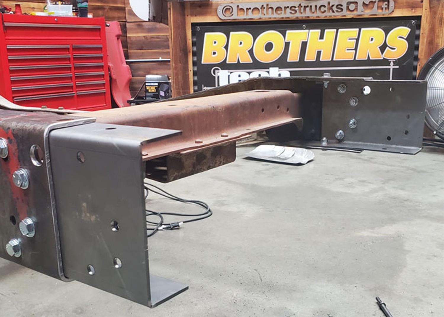 Brothers Trucks Long-to-Short Bed Conversion Kits LTSC38784-87 Frame Rails, Conversion, Long to Short, Steel, Natural, Chevy, GMC, 84-87, Kit thumbnail 2