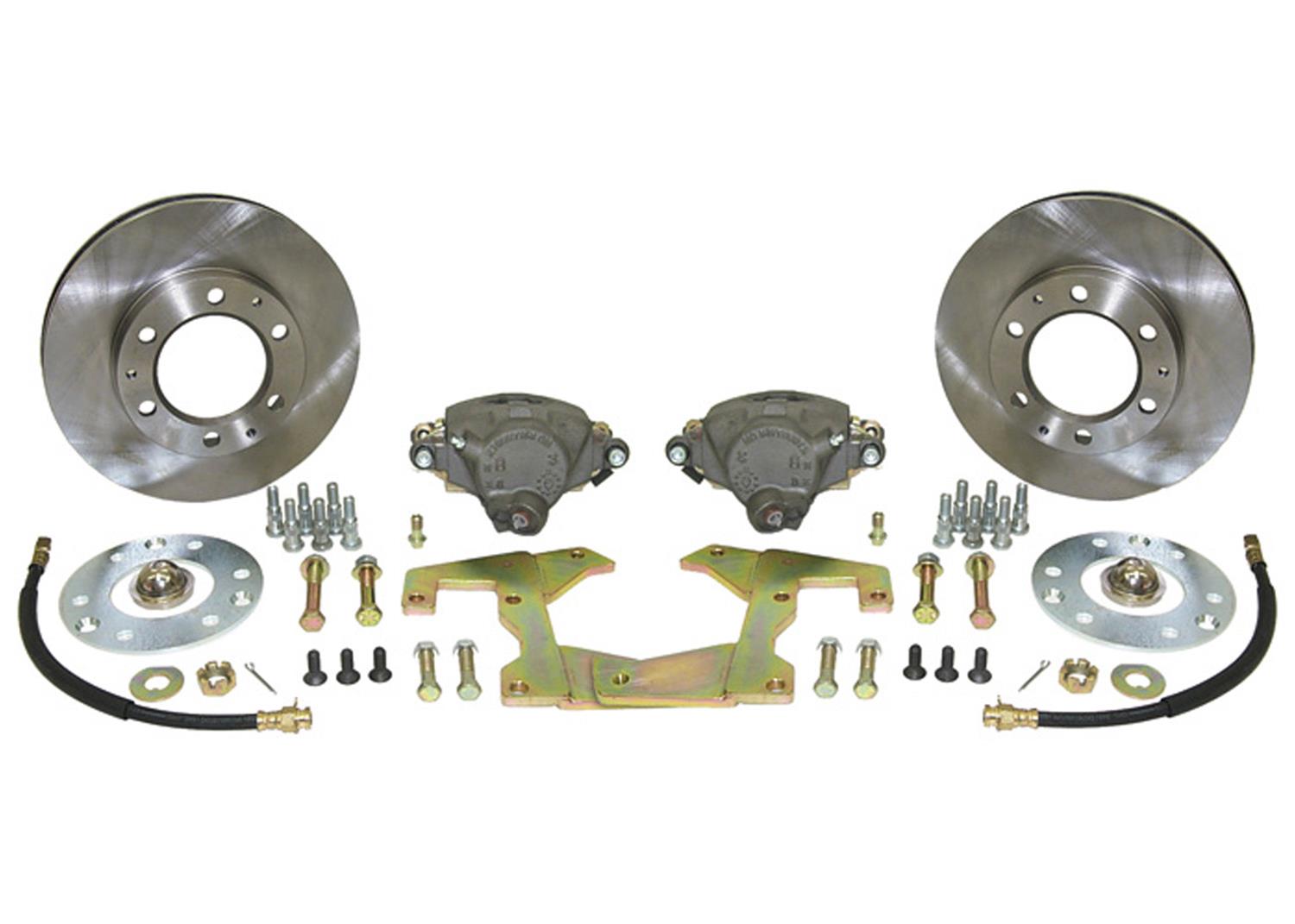 Brothers Trucks Disc Brake Conversion Kits NOFX559 Kits, Kits, Front, Solid Surface Rotors, Gray/Silver Calipers, Does Not Fit with Factory Drum Wheels, Chevy, GMC, Kit