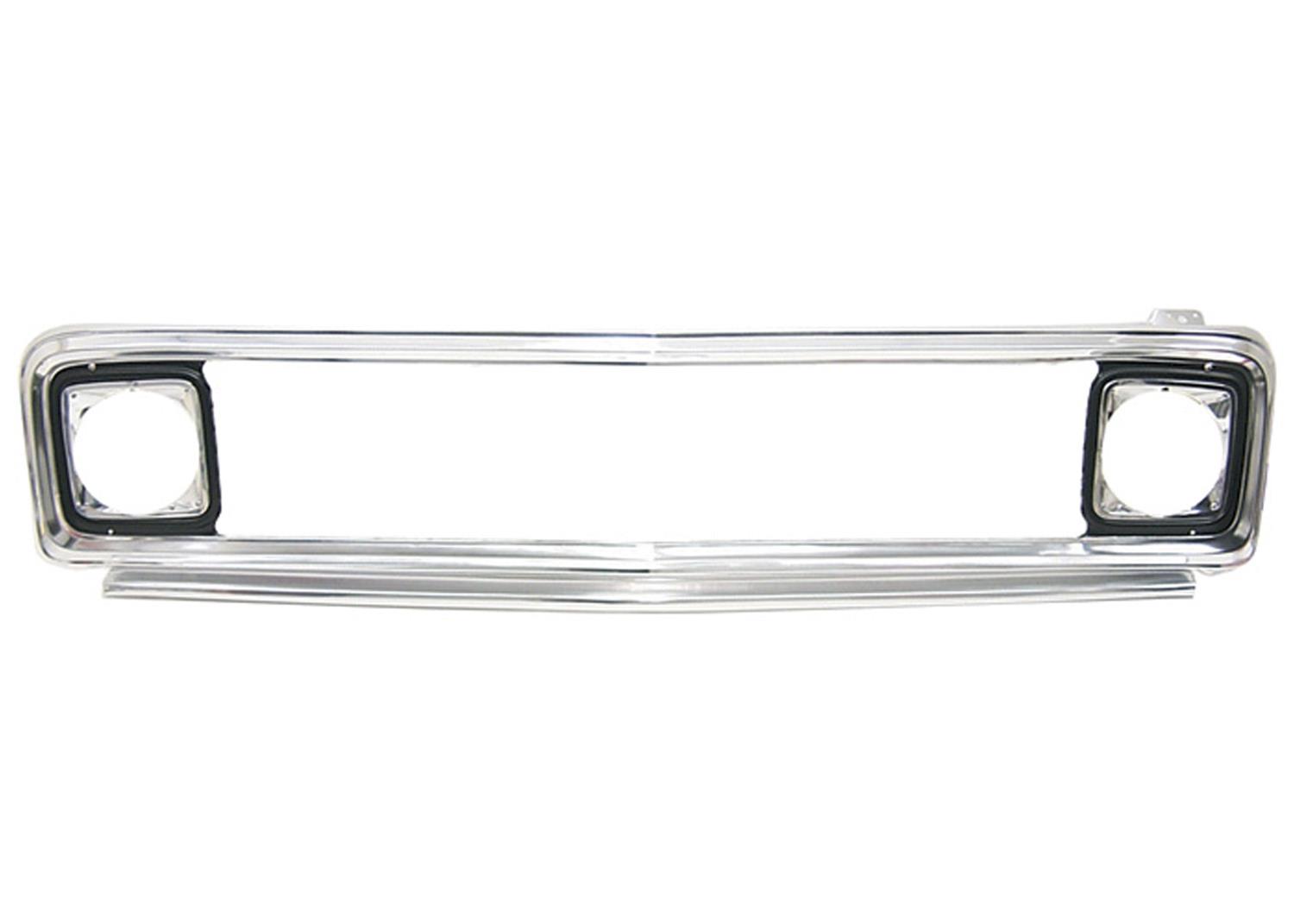 Brothers Trucks Grilles OGR7172 and Grille Inserts, Complete Grille Type, Outer Position, Stock Style, Aluminum, Chrome, Chevrolet, GMC, Each