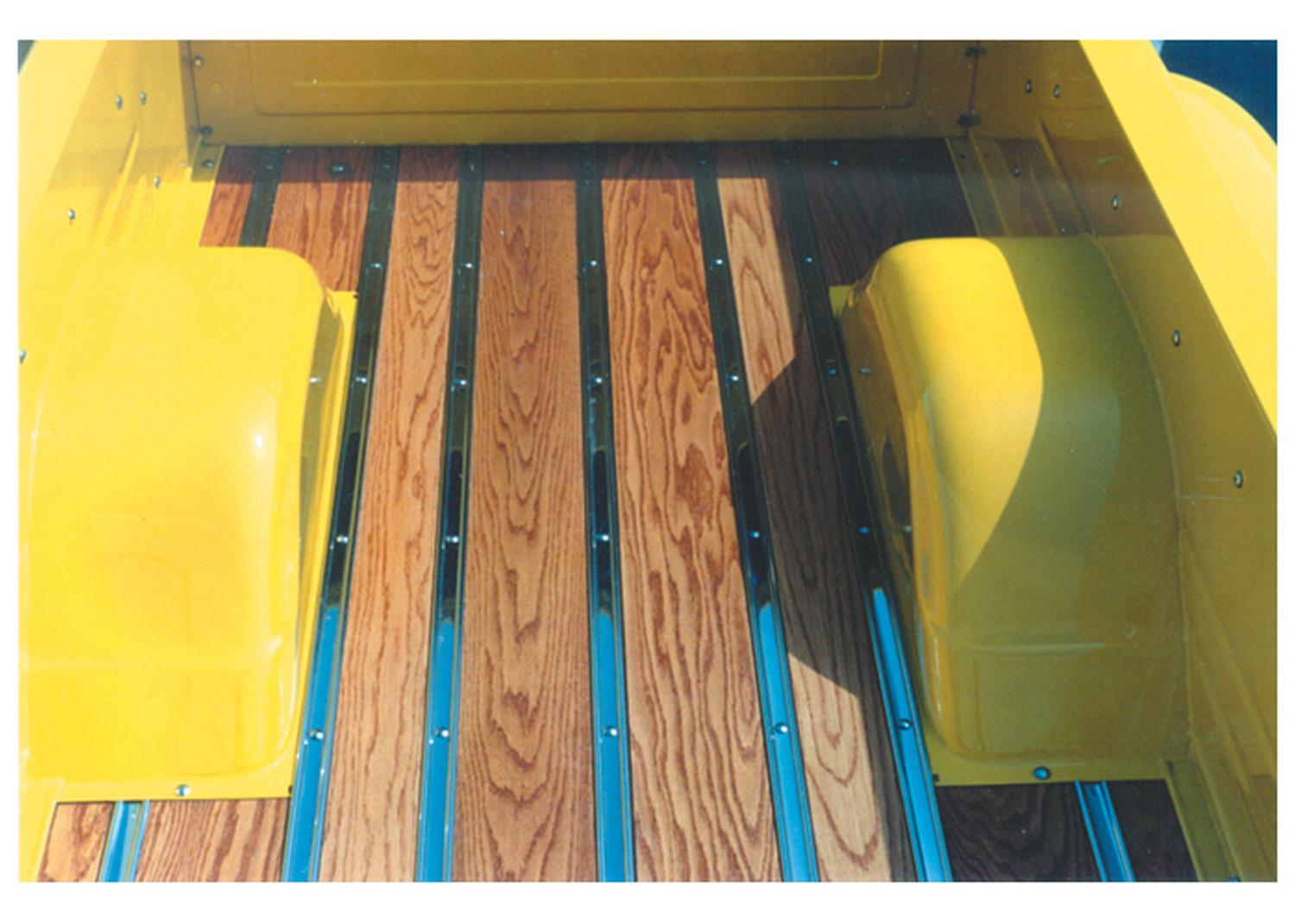 Brothers Trucks Deluxe Wood Bed Kits OWK87SS Truck Floors, Kits, Oak, Pre-drilled, Polished Stainless Steel Strips, Short Bed, Stepside/Flareside, Chevrolet, GMC, Kit thumbnail 2