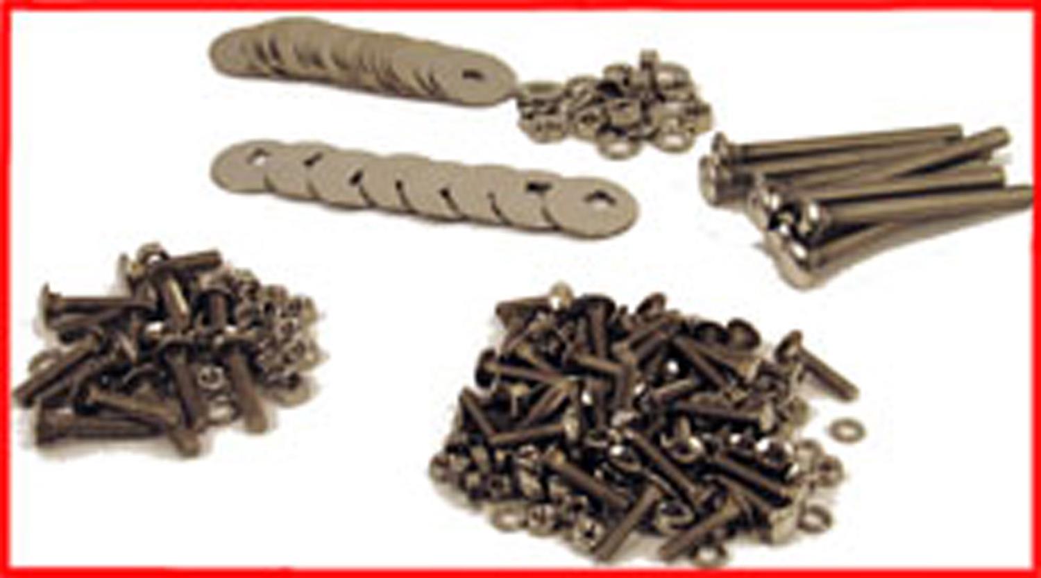 Brothers Trucks Bed Bolt Kits PS10326 Truck Floor Fasteners, Carriage Style, Fleetside/Styleside, for Wood Bed, Longhorn, Stainless Steel, Polished, 67-72, Chevy, GMC, Kit