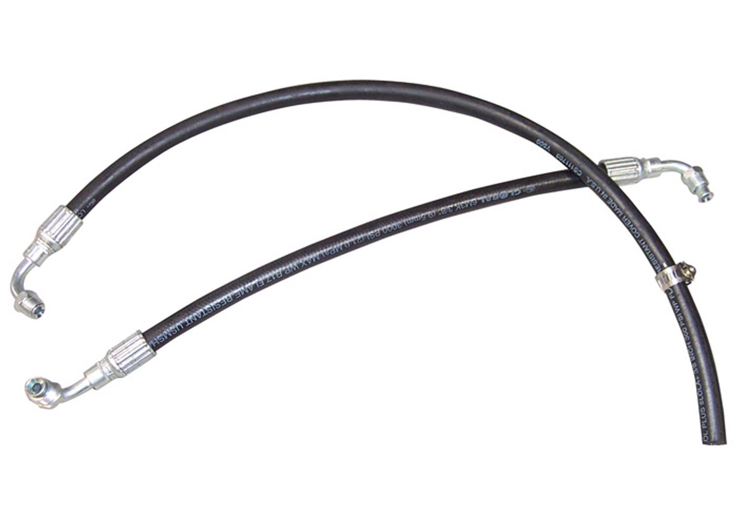 Brothers Trucks Power Steering Hoses and Lines PSHK766 47-72 PWR STEER HOSE KIT-BRAIDED STEEL