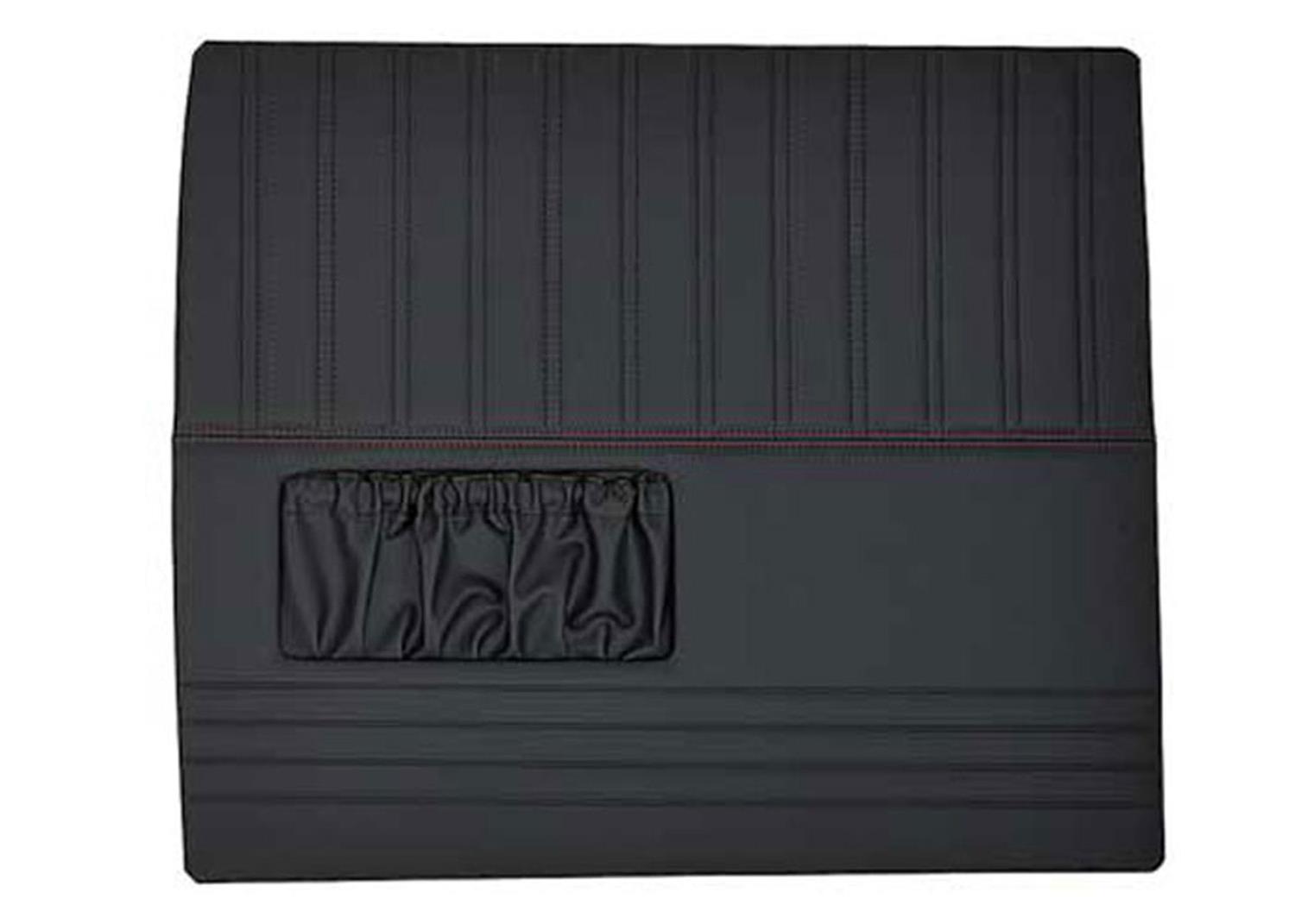Brothers Trucks Custom Sport Door Panels QDP0054BLACK Panels, Sport, Full Coverage, Vinyl, Black with Black Stitching, Front, Chevrolet, GMC, Pair thumbnail 4