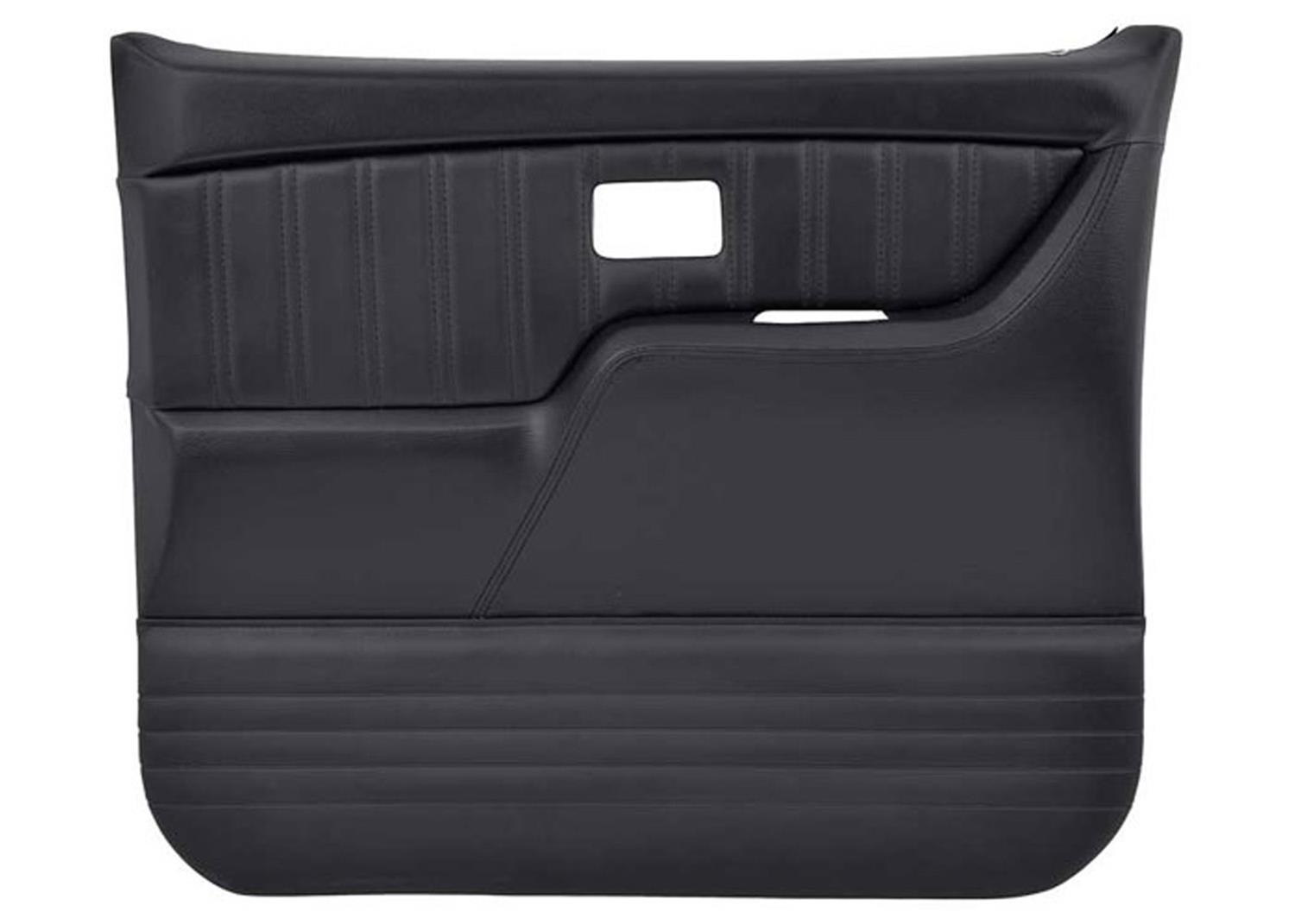 Brothers Trucks Custom Sport Door Panels QDP0080RED Panels, Sport, Full Coverage, Vinyl, Black with Red Stitching, Front, Chevrolet, GMC, Pair thumbnail 5