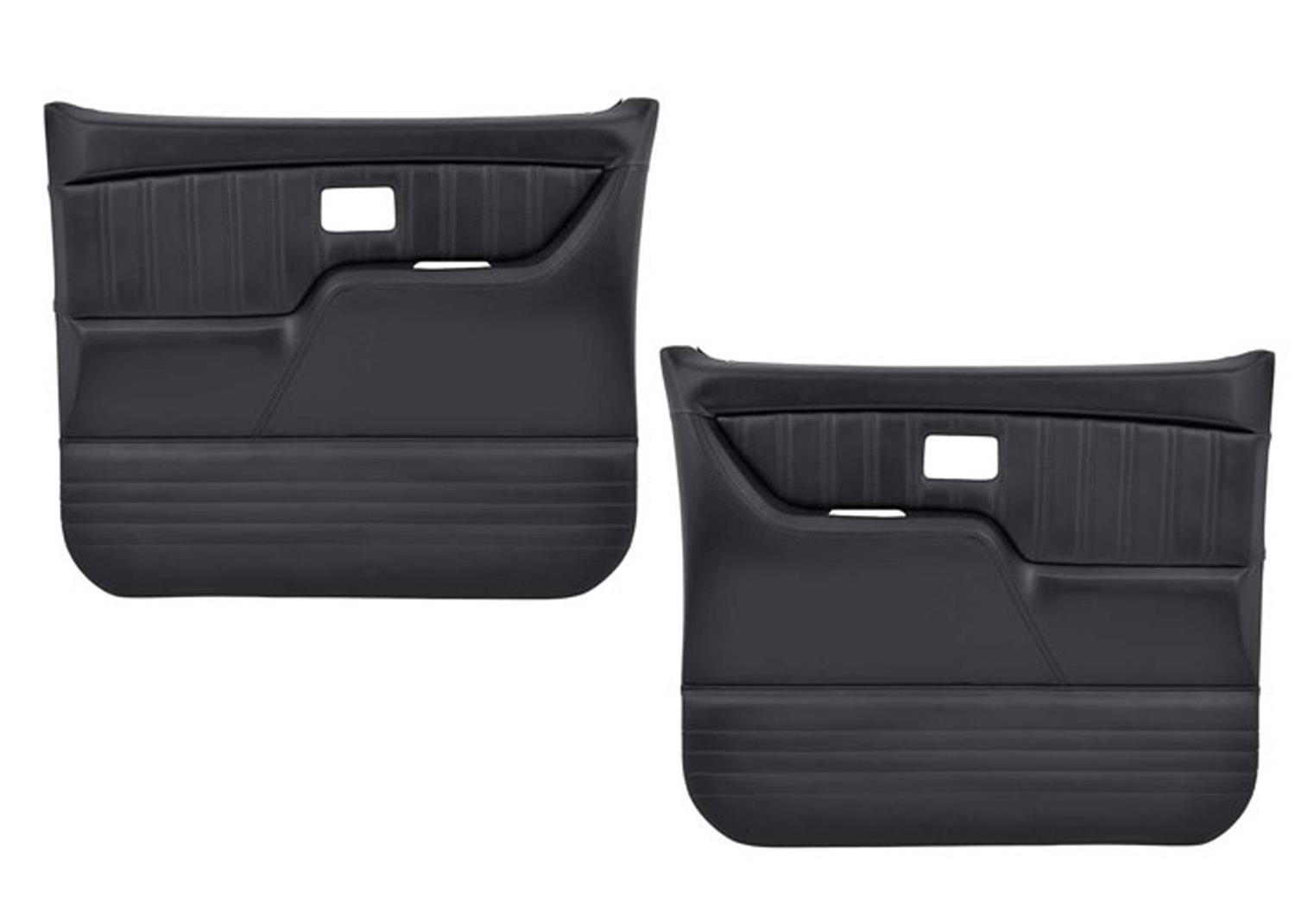 Brothers Trucks Custom Sport Door Panels QDP0080WHITE Panels, Sport, Full Coverage, Vinyl, Black with White Stitching, Front, Chevrolet, GMC, Pair thumbnail 5