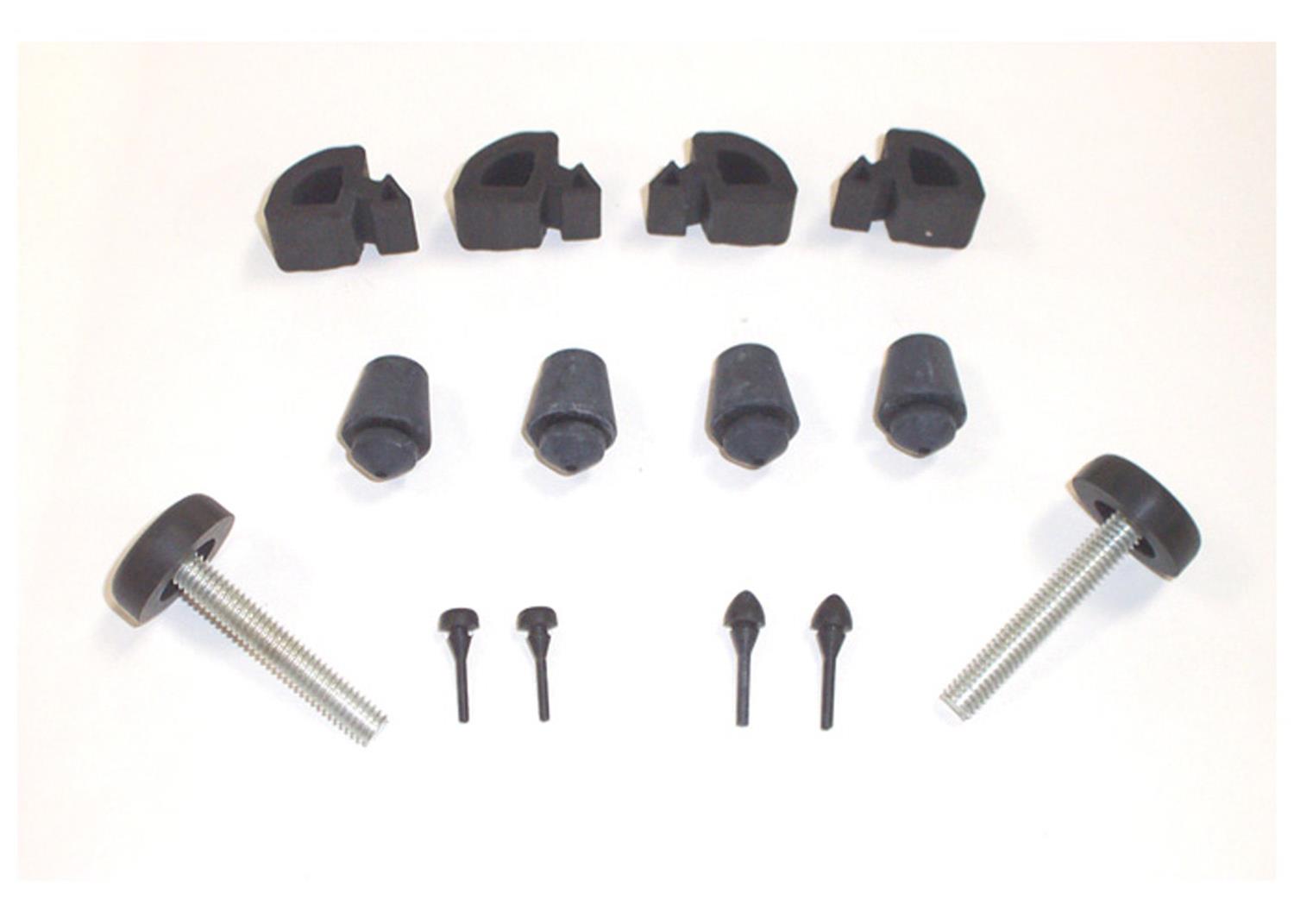 Brothers Trucks Rubber Bumper Kits RBK4754 Body Component Bump Stops, Rubber, Black, Includes Bumpers for Hood, Doors, Glove Box, Ashtray, and Tailgate, Chevrolet, GMC, Kit
