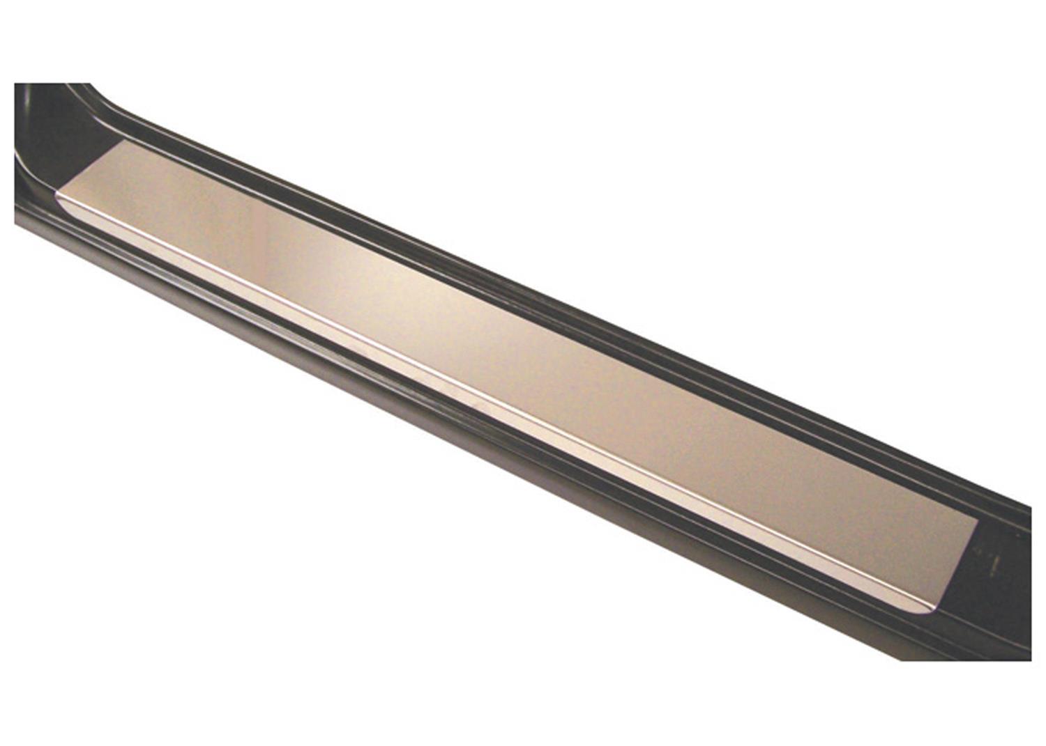 Brothers Trucks Sill Plate Trim SATP011 Door Trim, Stainless Steel, Polished, Adhesive Tape, Front Left/Front Right, Chevrolet, GMC, Pair