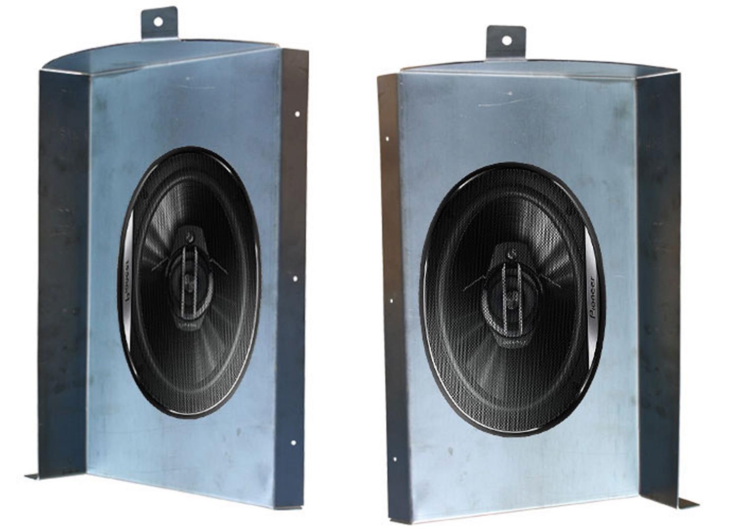 Brothers Trucks Automotive Speaker Kits SBNBK87 Speakers, Oval, 400 watts, 6 x 9 in. Size, Grilles Included, Rear, Chevrolet, GMC, Pair thumbnail 2