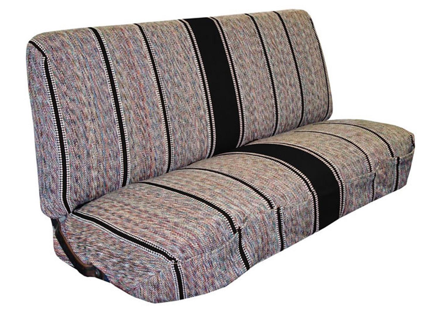 Brothers Trucks Seat Covers SBSC87UBLACK Covers, Bench Type, First Row Location, Saddle Blanket Material, Saddle, Midback Seatback Style, Chevrolet, GMC, Each