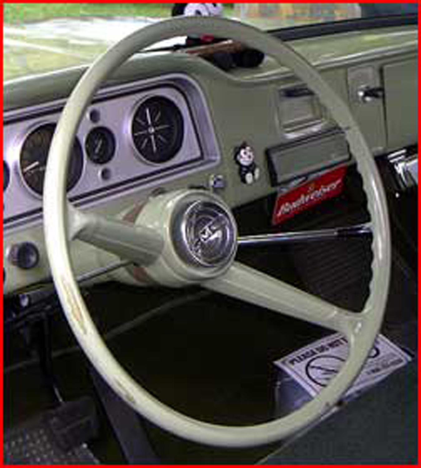 Brothers Trucks Steering Wheels STR6166 Wheels, 2-spoke, Black Plastic Grip and Spokes, Stock Diameter, Chevrolet, GMC, Each