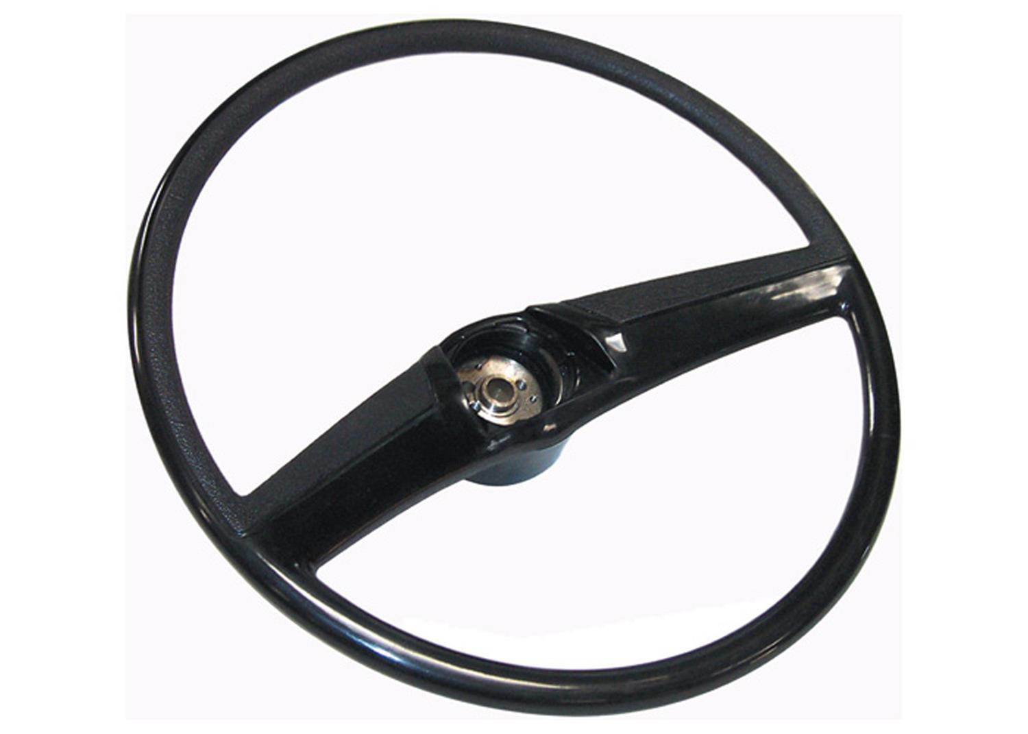 Brothers Trucks Steering Wheels STR6972BLACK Wheels, 2-spoke, Black Plastic Grip and Spokes, 15 in. Diameter, Chevrolet, GMC, Each