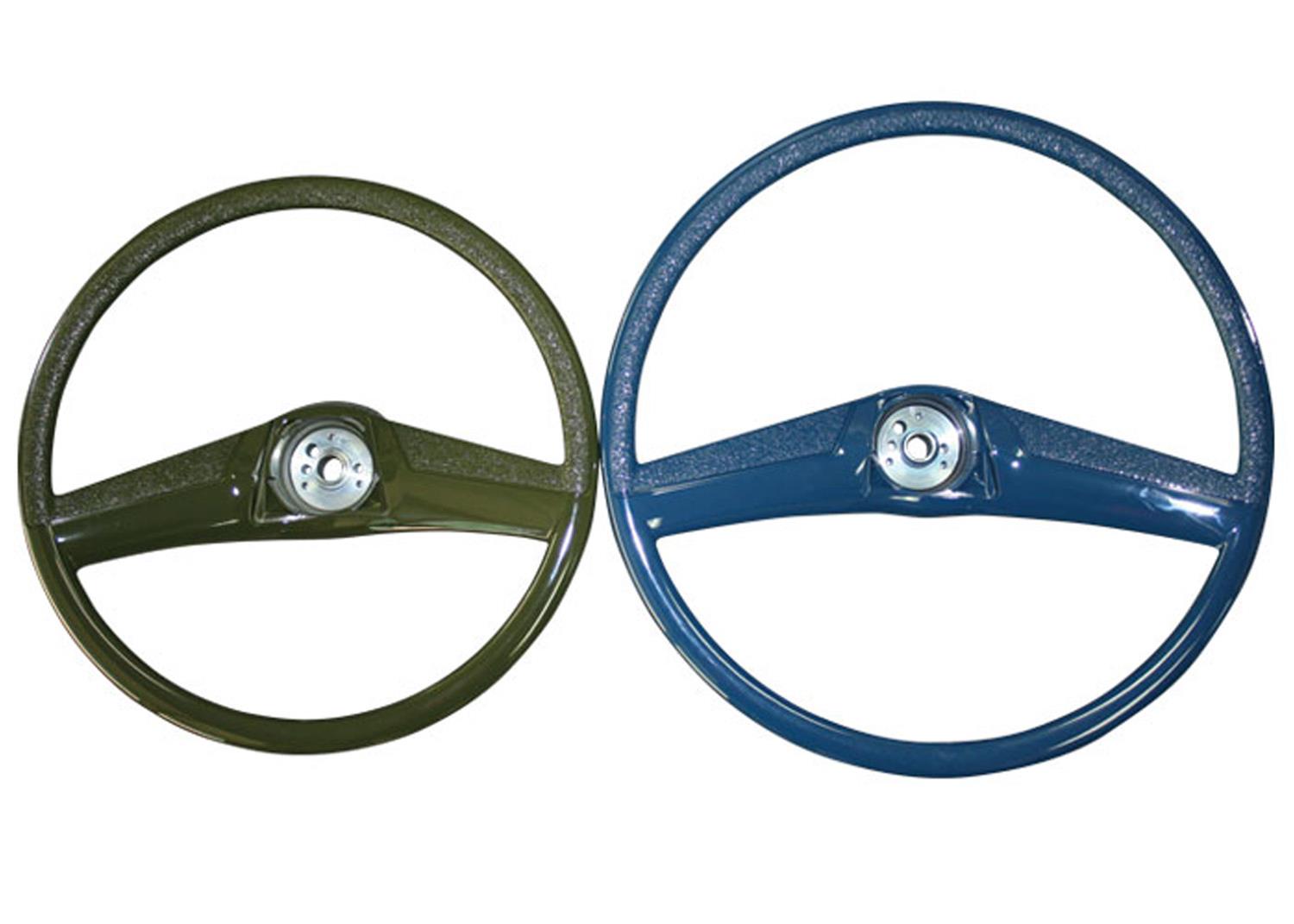 Brothers Trucks Steering Wheels STR7215BLUE Wheels, 2-spoke, Blue Plastic Grip and Spokes, 15 in. Diameter, Chevrolet, GMC, Each thumbnail 2