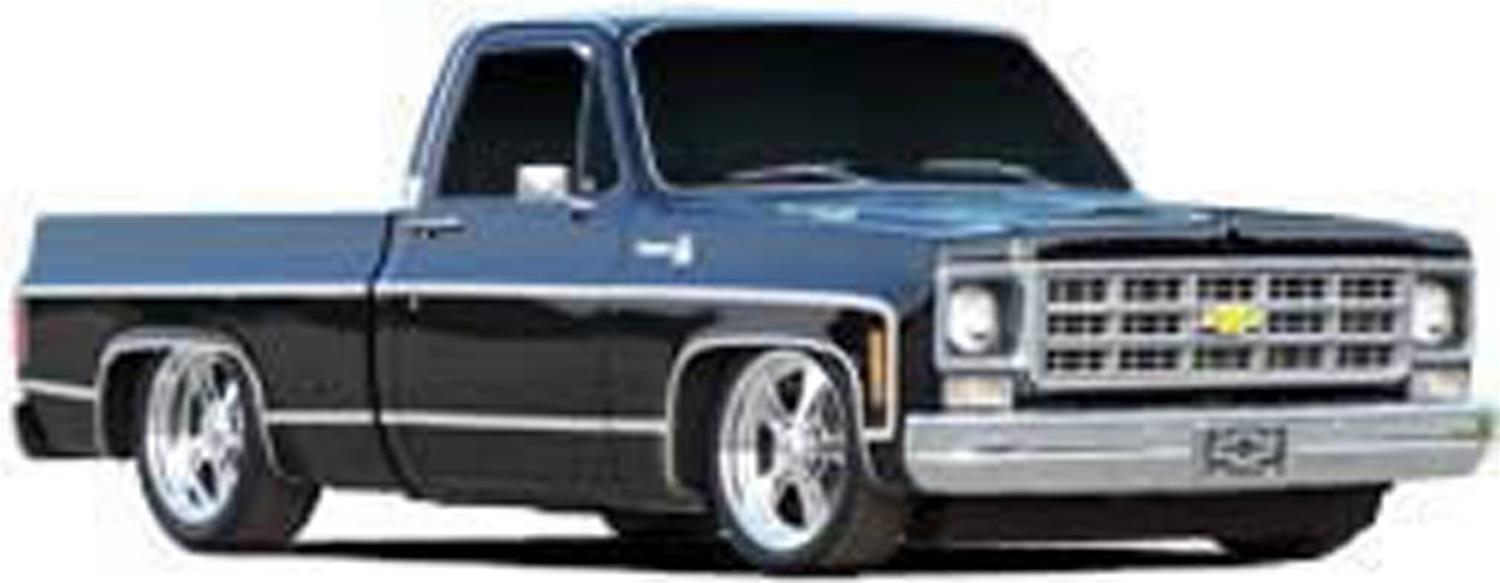 Brothers Trucks Moldings TMS80SB Body Moldings, Aluminum, Polished, Truck Bed Molding, Fits Standard Cab, Short Bed, Fleetside Models Only, Chevrolet, GMC, Set