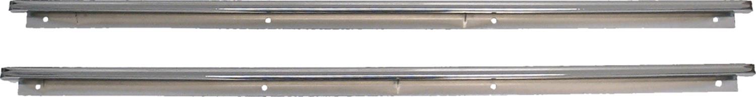Brothers Trucks Door Panel Trim Sets U1200-67 Trim, Front, Steel, Chrome, Standard Cab, Chevrolet, GMC, Pair