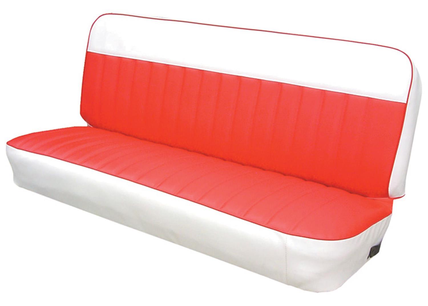 Brothers Trucks Custom Seat Covers UP66V00RED Upholstery, Covers, Bench Type, Vinyl, Red/White, Houndstooth Grain, Instructions, Hog Rings, Hog Ring Pliers, Chevrolet, GMC, Kit