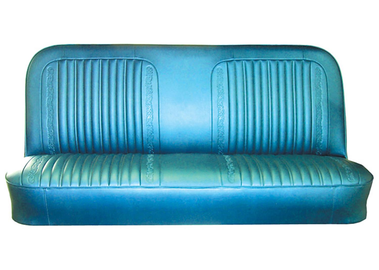 Brothers Trucks Custom Seat Covers UP72200GREEN Upholstery, Covers, Bench Type, Vinyl, Green, Scroll Grain, Instructions, Hog Rings, Hog Ring Pliers, Chevrolet, GMC, Kit