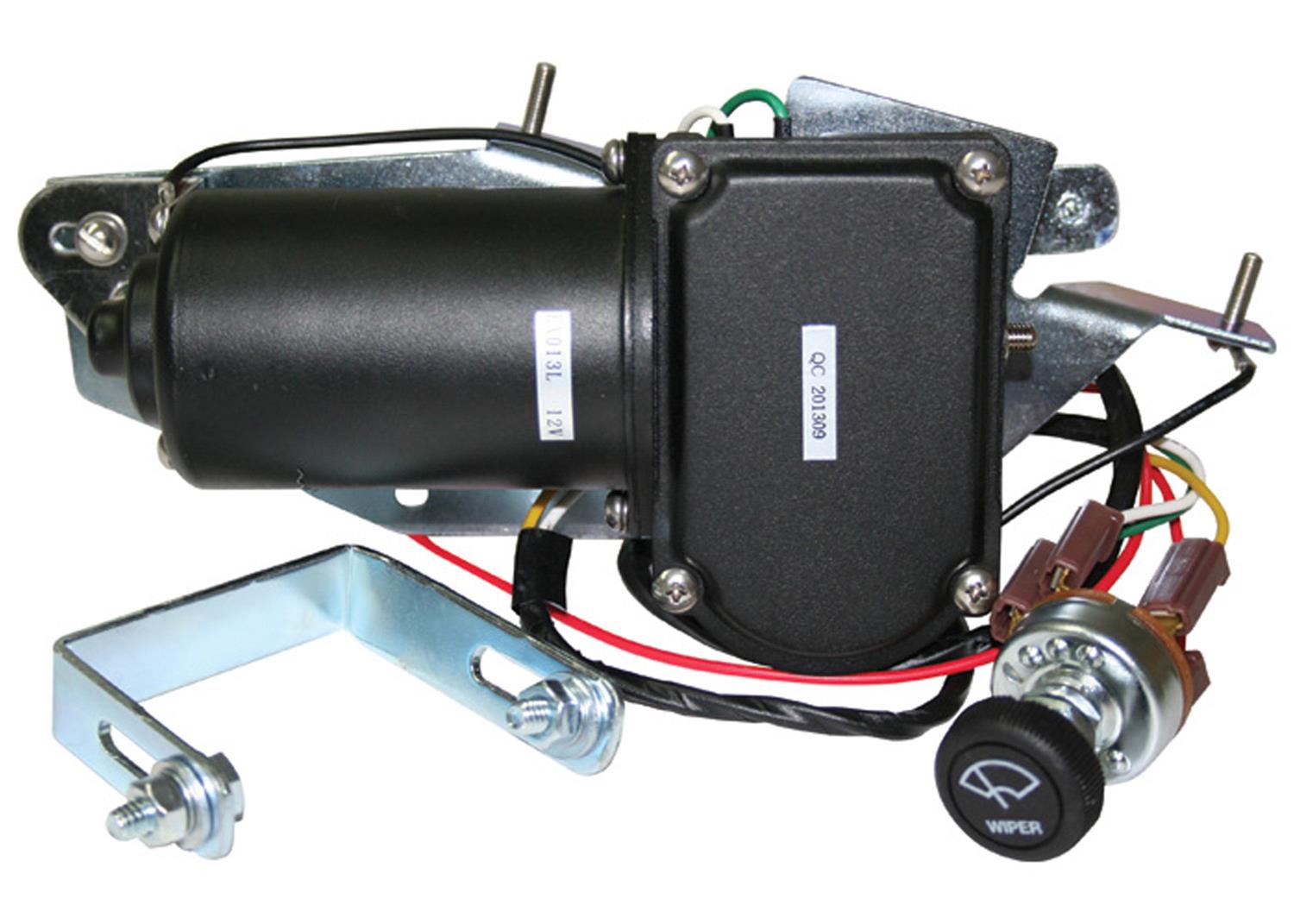Brothers Trucks Electric Windshield Wiper Conversion Kits WPM5859 Motors, Kits, Fits 12 V Electrical Systems Only, Front, Chevrolet, GMC, Kit