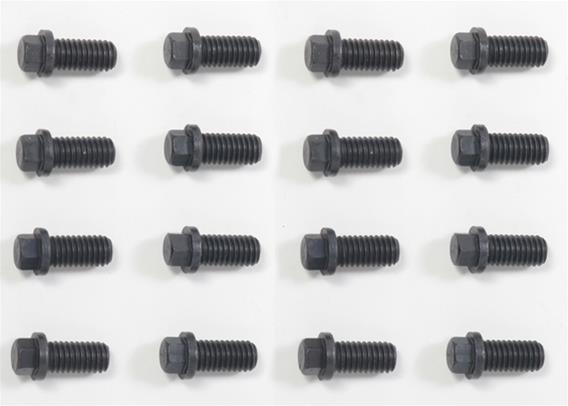 Hedman Hedder Bolts 09001 Header Bolts, Bolt Kit, Header, 3/8-16 x 0.750 in., Black Oxide, Hex, 16 pc. thumbnail 2