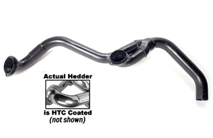 Hedman Hedders Exhaust Pipes, Y-Pipes 17476 Pipe; Y-Pipe; Pipe; Y-Pipe Replacement; Gasket Style; HTC Coated thumbnail 2