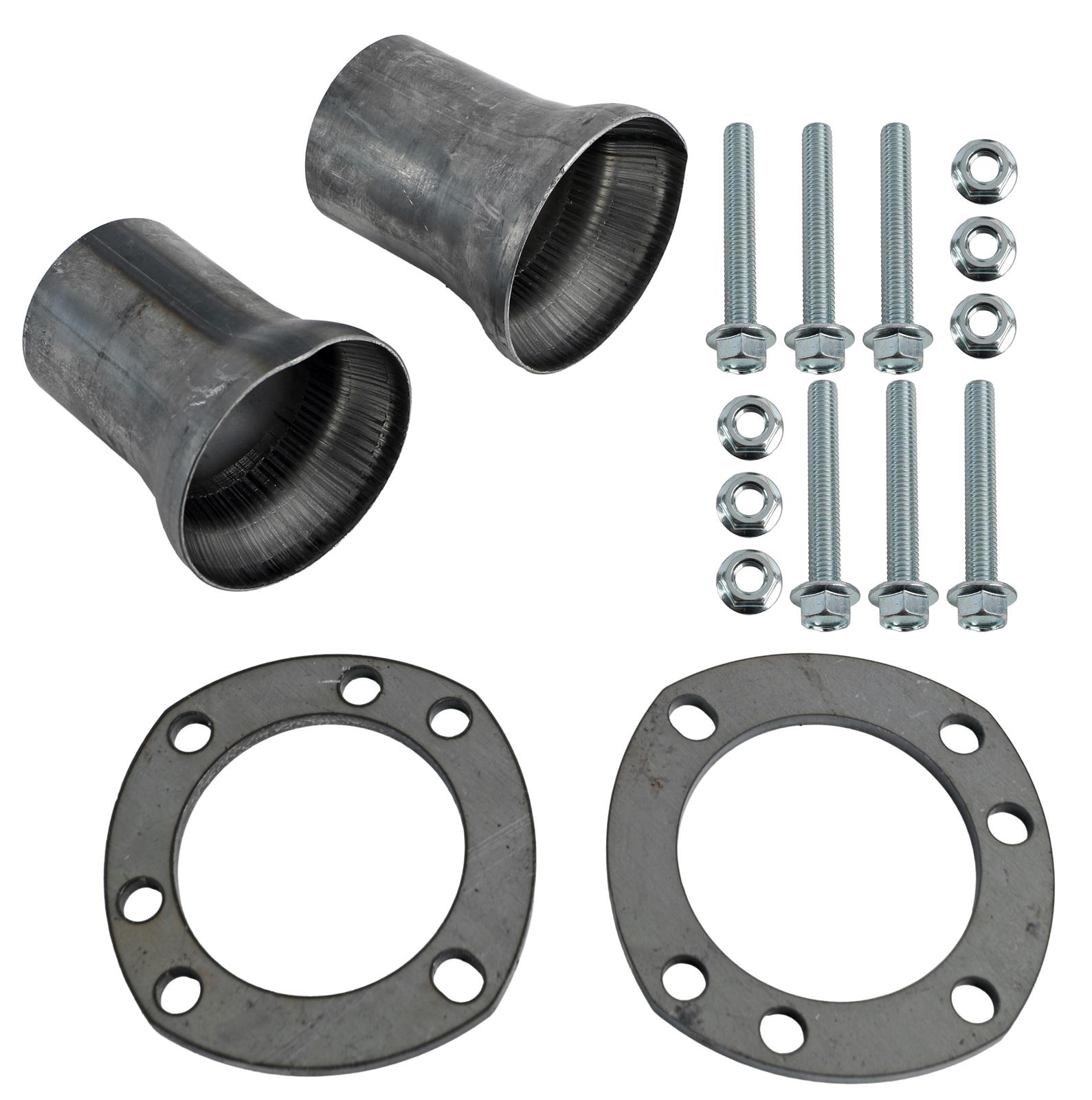 Hedman Header Reducers with 2.5 Inch Outlet 21141 Reducer, Ball/Socket Flange, 3 in. Inlet, in. Outlet, Steel, Pair