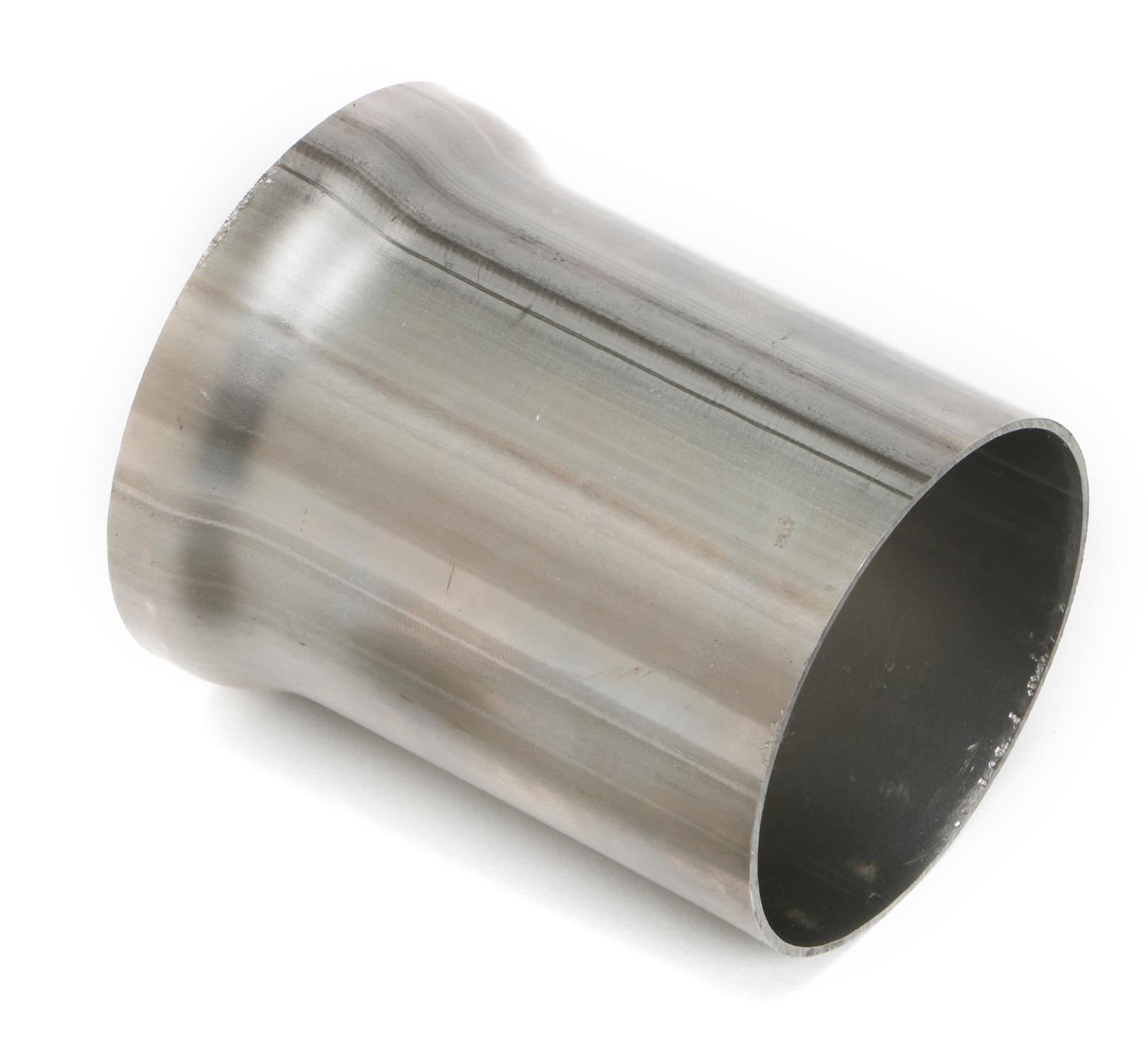 Hedman Header Reducers with 2 Inch Outlet 22123 Reducers, Stainless, Natural, Ball and Socket Flange, 2.5 in. Collector, 2.0 in. Reducer Outlet, Pair
