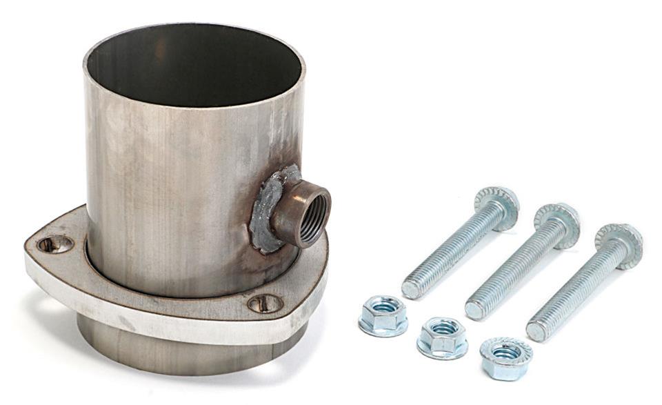 Hedman Oxygen Sensor Reducers with 2 Inch Outlet 22124 Header Reducer, Bung, 3-Bolt Flange, 2.5 in. Inlet, 2.0 in. Outlet, Stainless Steel, Natural, Each