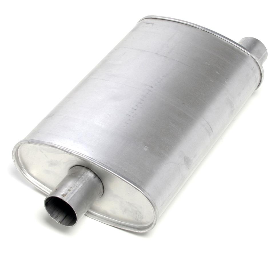 Hedman Turbo Steel 2 Inch Muffler 25560 Muffler, Turbo, in. Inlet/2 in. Outlet, Steel, Galvanized, Each thumbnail 2