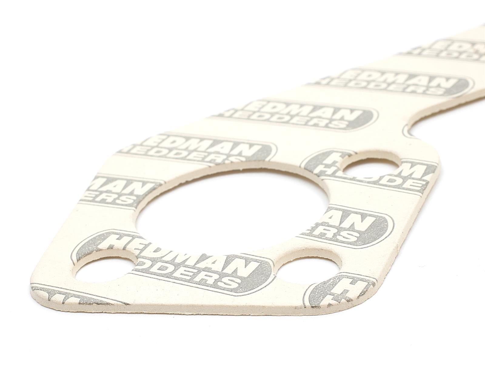 Hedman Header Gaskets 27110 Exhaust Gaskets, Header, Acrylic Bound Paper, White, Stock Port, Ford, V6, Pair thumbnail 2