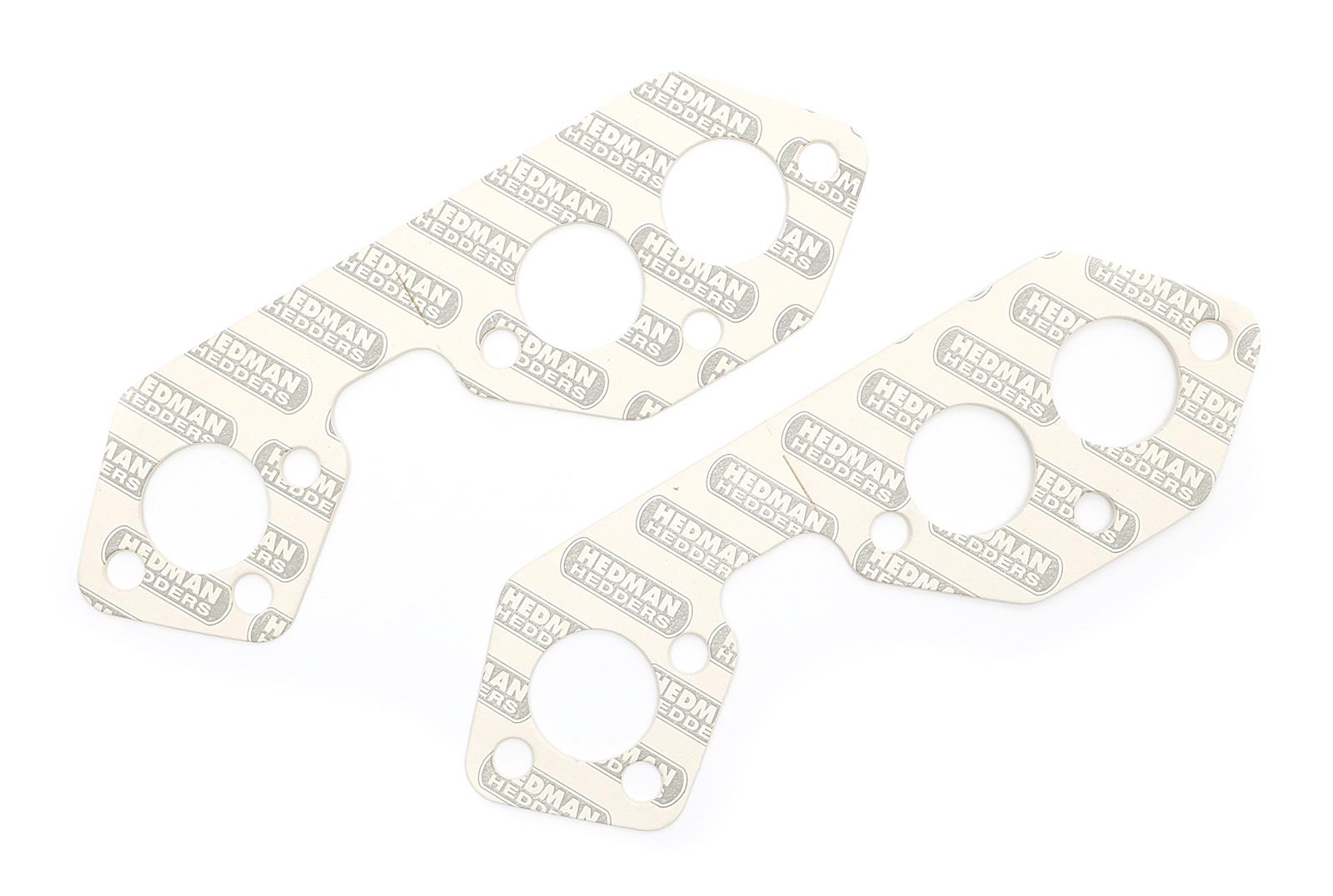 Hedman Header Gaskets 27110 Exhaust Gaskets, Header, Acrylic Bound Paper, White, Stock Port, Ford, V6, Pair thumbnail 3