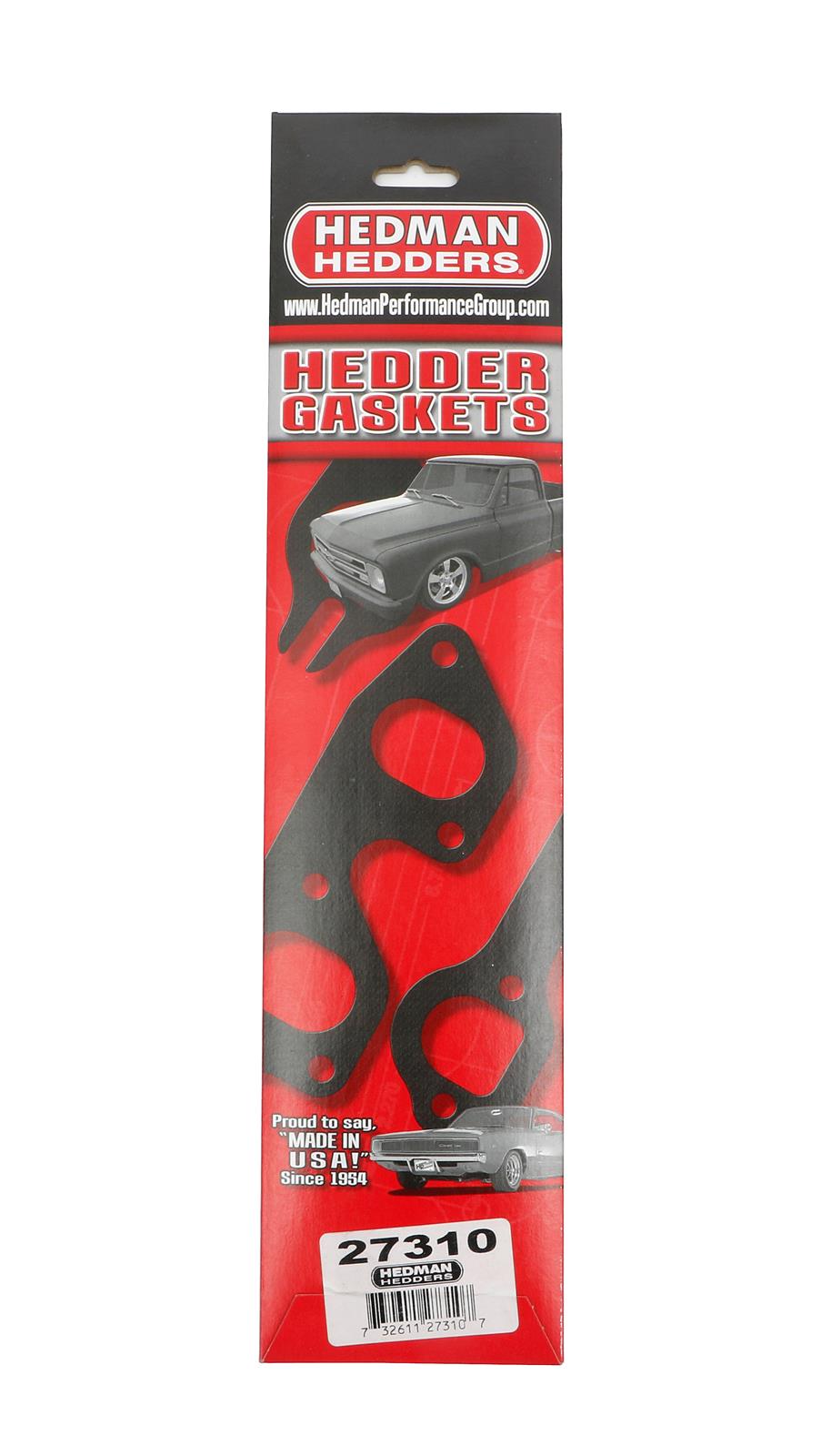 Hedman Header Gaskets for 1999-2004 MUSTANG - 27310 Exhaust Gaskets, Header, Acrylic Bound Paper, White, Stock Port, Ford V6, 3.8L, 232, Pair thumbnail 3