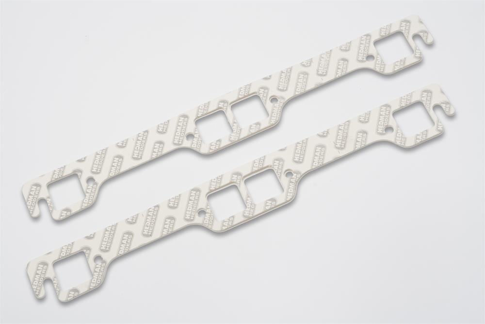 Hedman Header Gaskets 27510 Exhaust Gaskets, Header, Acrylic Bound Paper, Square Port, Chevy, Small Block, Pair thumbnail 3