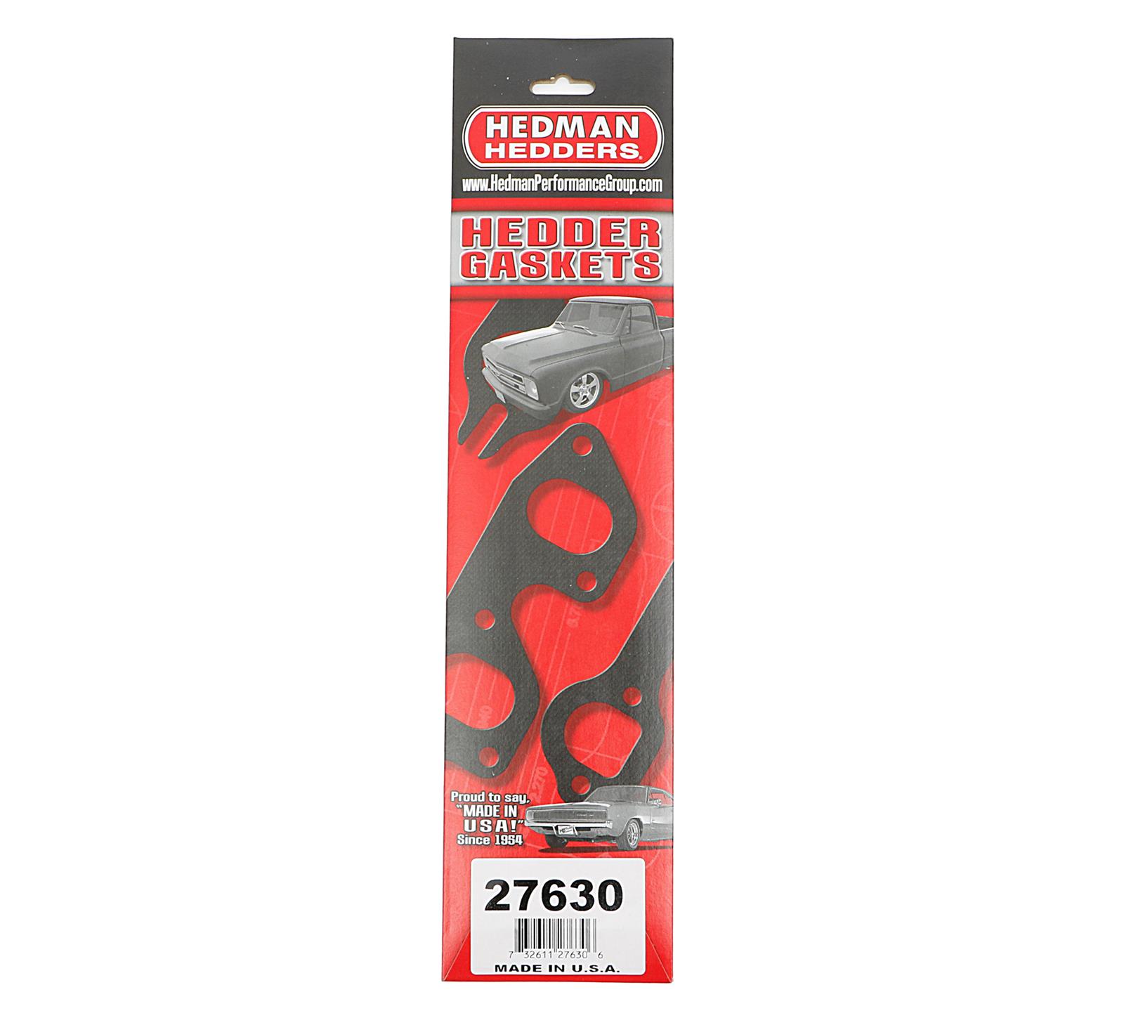 Hedman Header Gaskets for 1986-1988 SAMURAI - 27630 Exhaust Gasket, Header, Acrylic Bound Paper, Stock Port, Suzuki, 4-Cylinder, Each