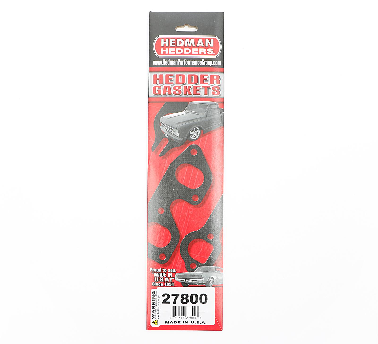 Hedman Header Gaskets 27800 Exhaust Gaskets, Header, High-Temperature, Stock Port, Oldsmobile, V8, Pair