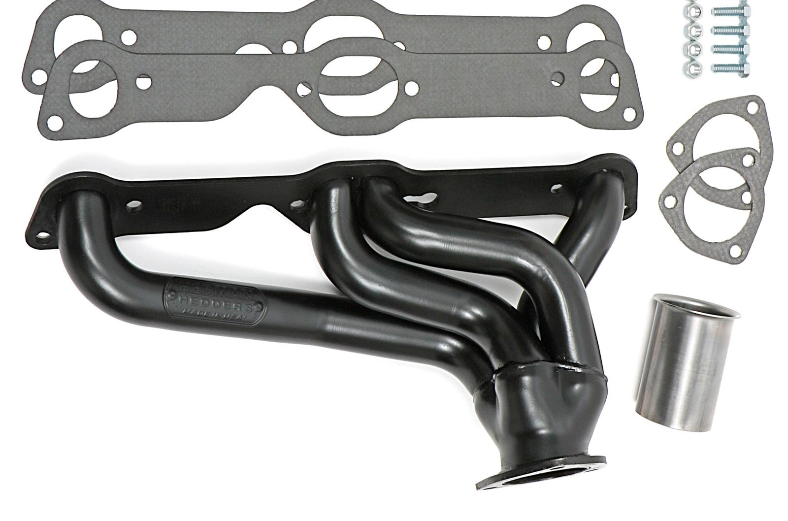 Hedman Street Headers 28170 Headers, Street, Shorty, Steel, Temporary Paint, Pontiac, 326-455, Pair thumbnail 5