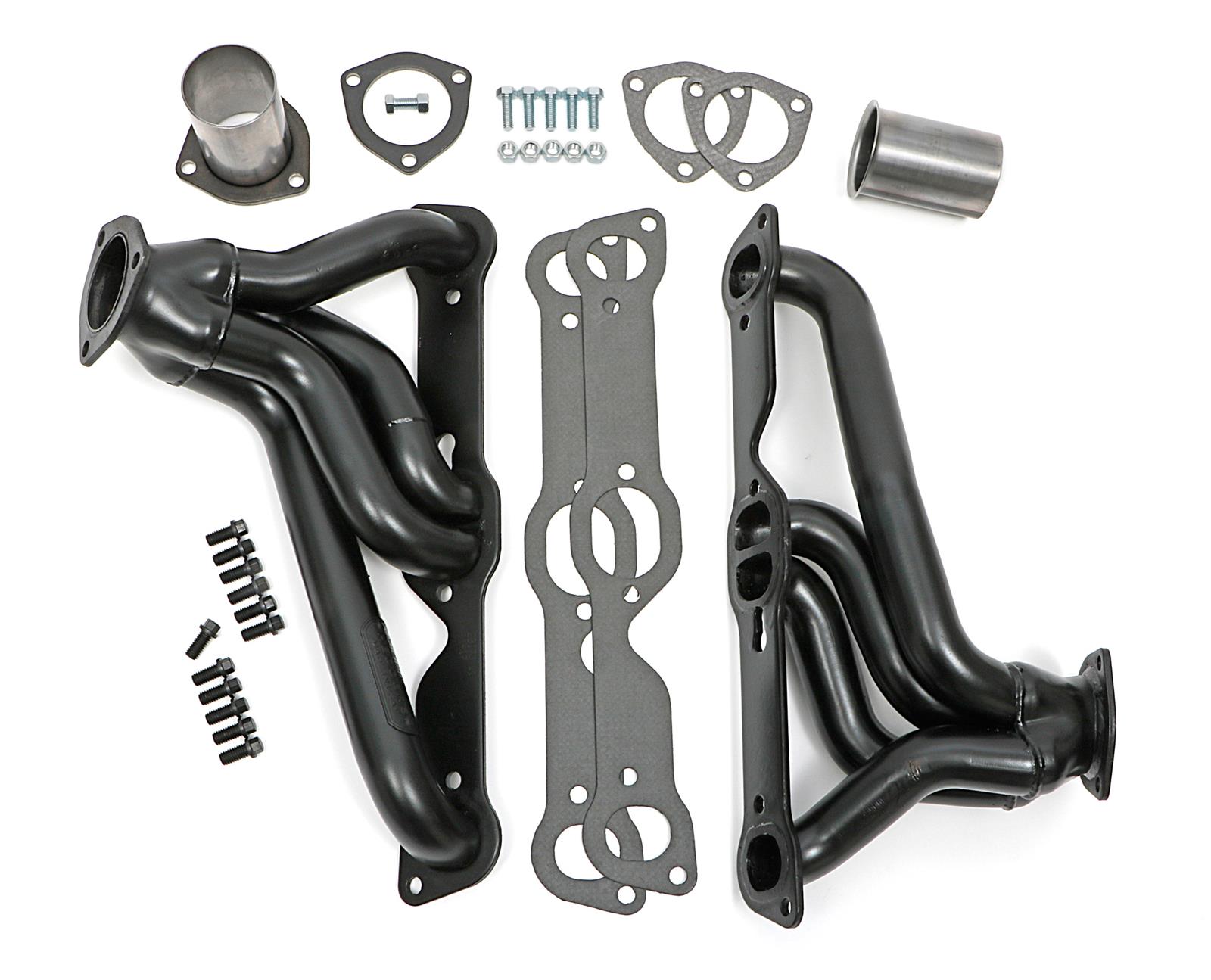 Hedman Street Headers 28170 Headers, Street, Shorty, Steel, Temporary Paint, Pontiac, 326-455, Pair thumbnail 2
