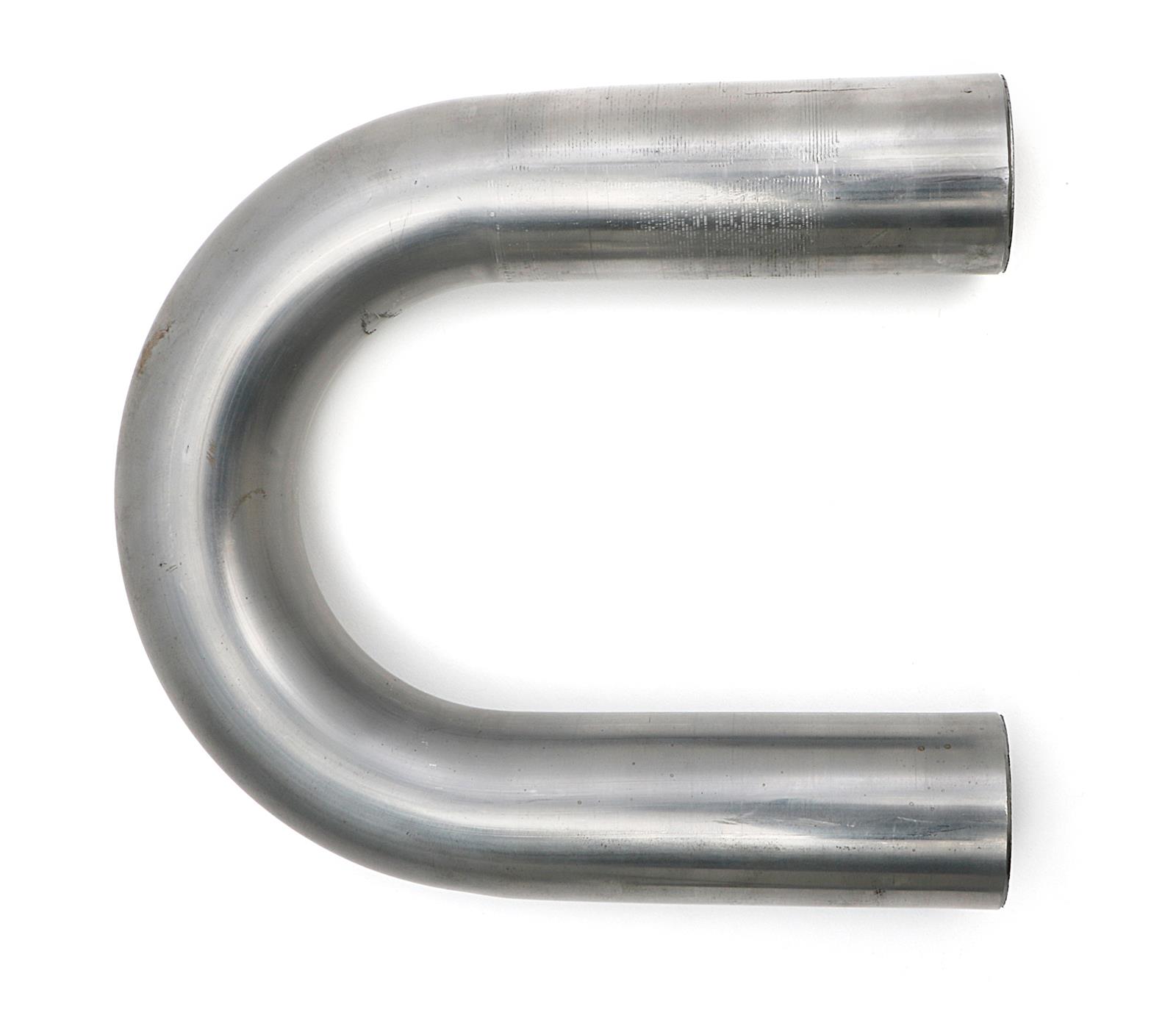 Hedman 180 Degree Mandrel Bends 2.5 Inch Steel Exhaust Pipe 29034 Tubing, Degree, Bend, 2 1/2 in. Diameter, 4.00 in. Radius, 16-Gauge, Steel, Natural, Each