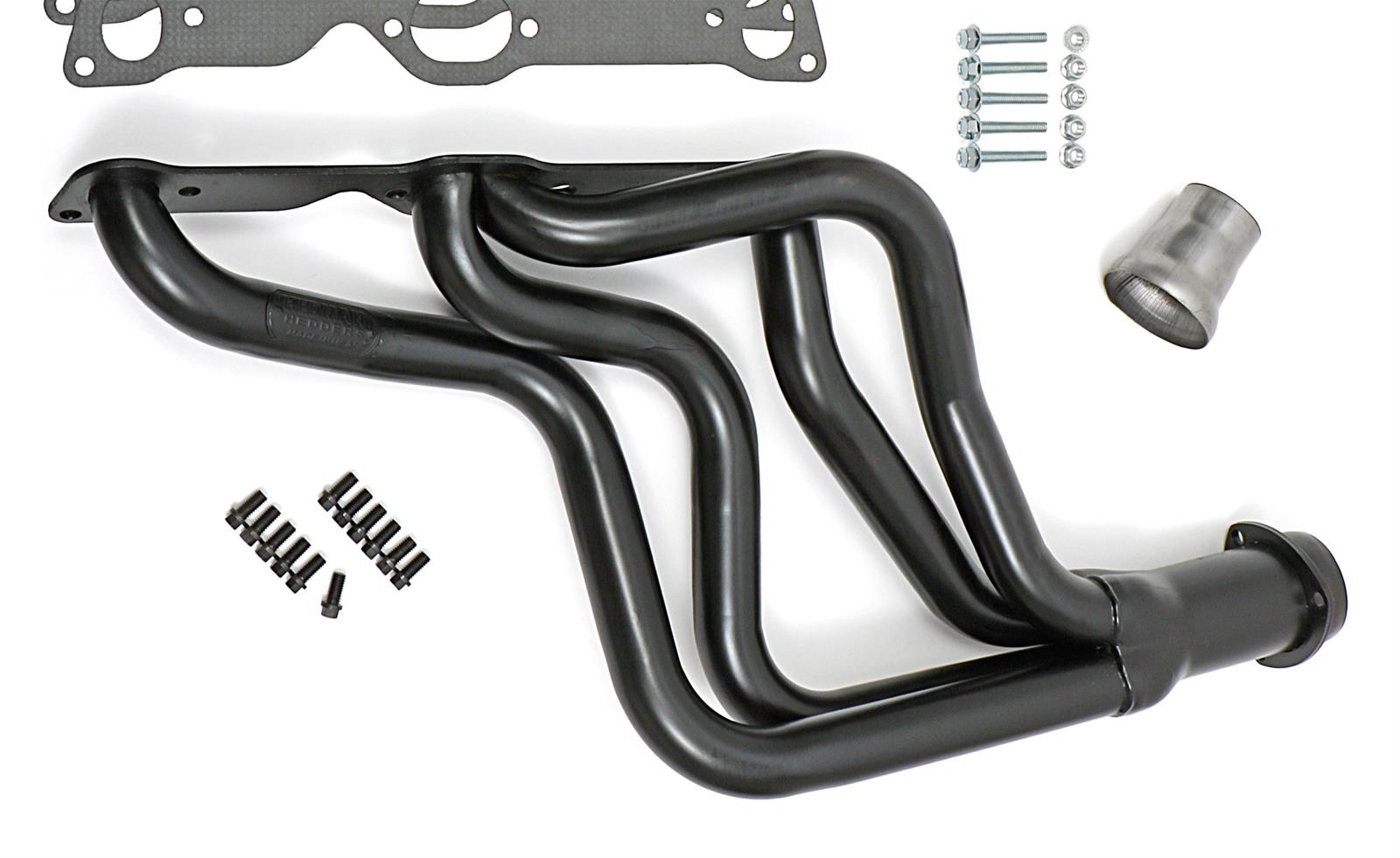 Hedman Street Headers for 1964-1972 GTO, LEMANS, 1964-1970 TEMPEST - 35260 Headers, Street, Long Tube, Steel, Temporary Paint, Pontiac, 326-455, Pair thumbnail 5
