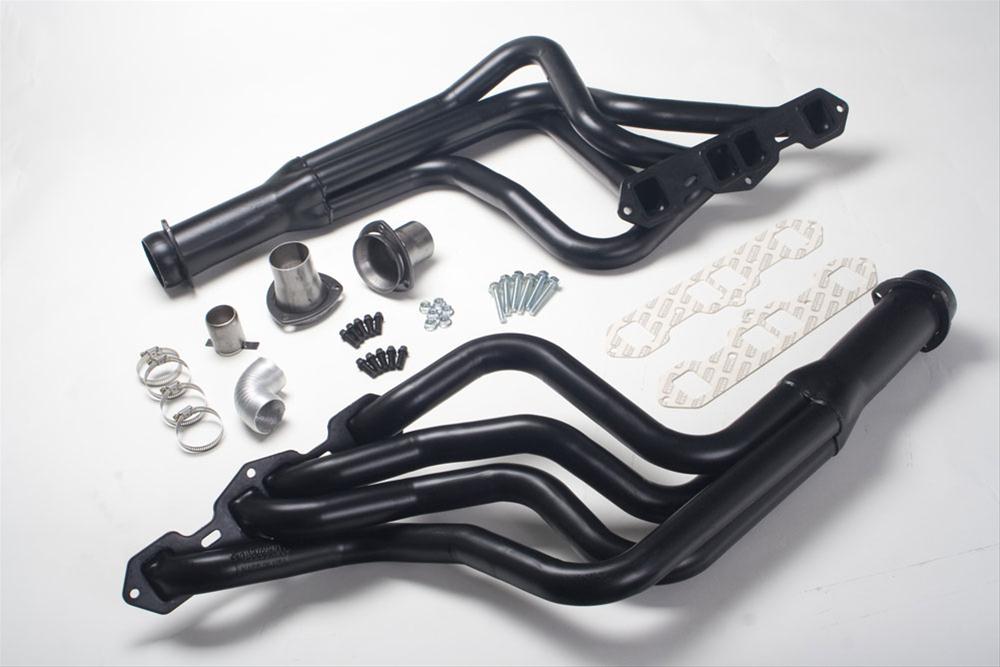 Hedman Elite Extreme-Duty Headers 53158 Headers, Extreme-Duty, Long Tube, Steel, Black Ceramic Coated, Oldsmobile, Pair thumbnail 3