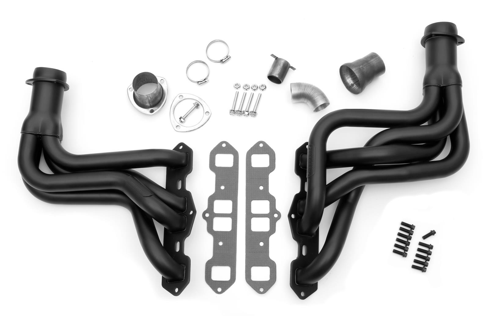 Hedman Street Headers 58073 Headers, Street, Long Tube, Steel, Black Ceramic Coated, Oldsmobile, Pair thumbnail 5