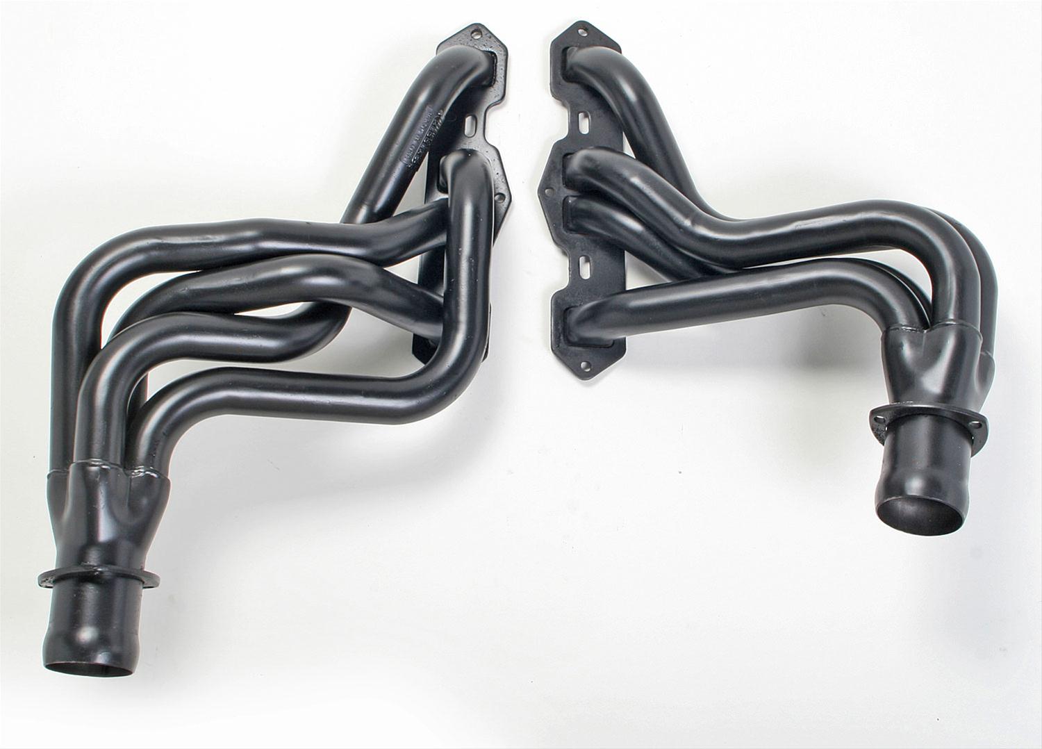 Hedman Street Headers 58073 Headers, Street, Long Tube, Steel, Black Ceramic Coated, Oldsmobile, Pair thumbnail 6